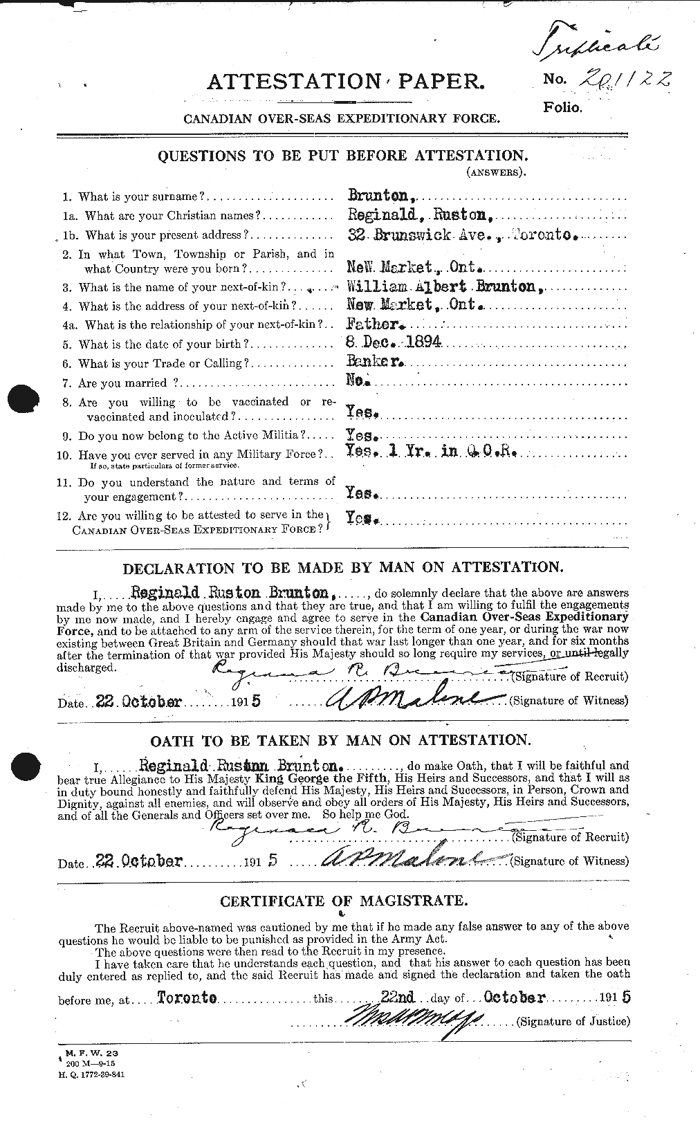 Personnel Records of the First World War - CEF 268644a