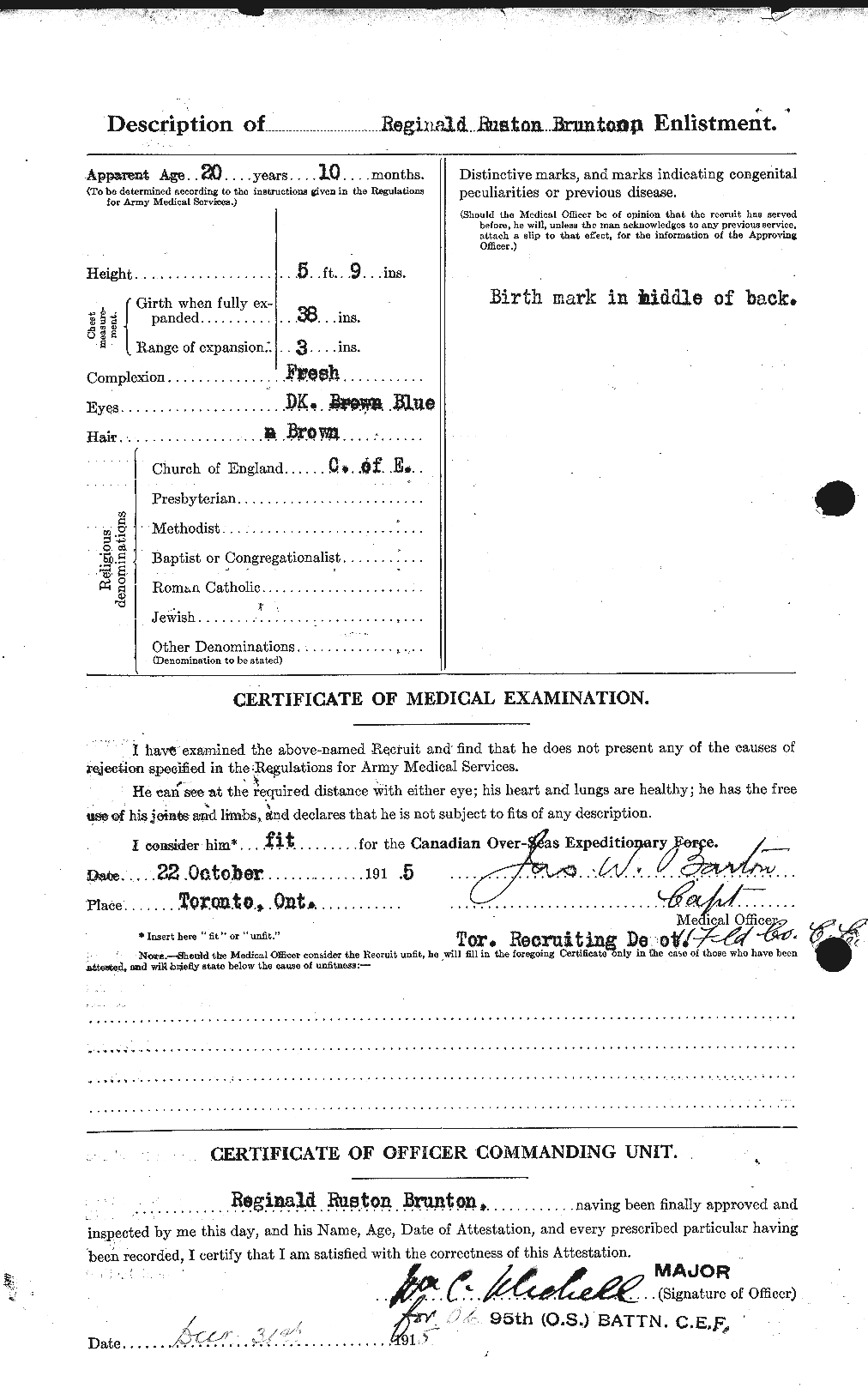 Personnel Records of the First World War - CEF 268644b