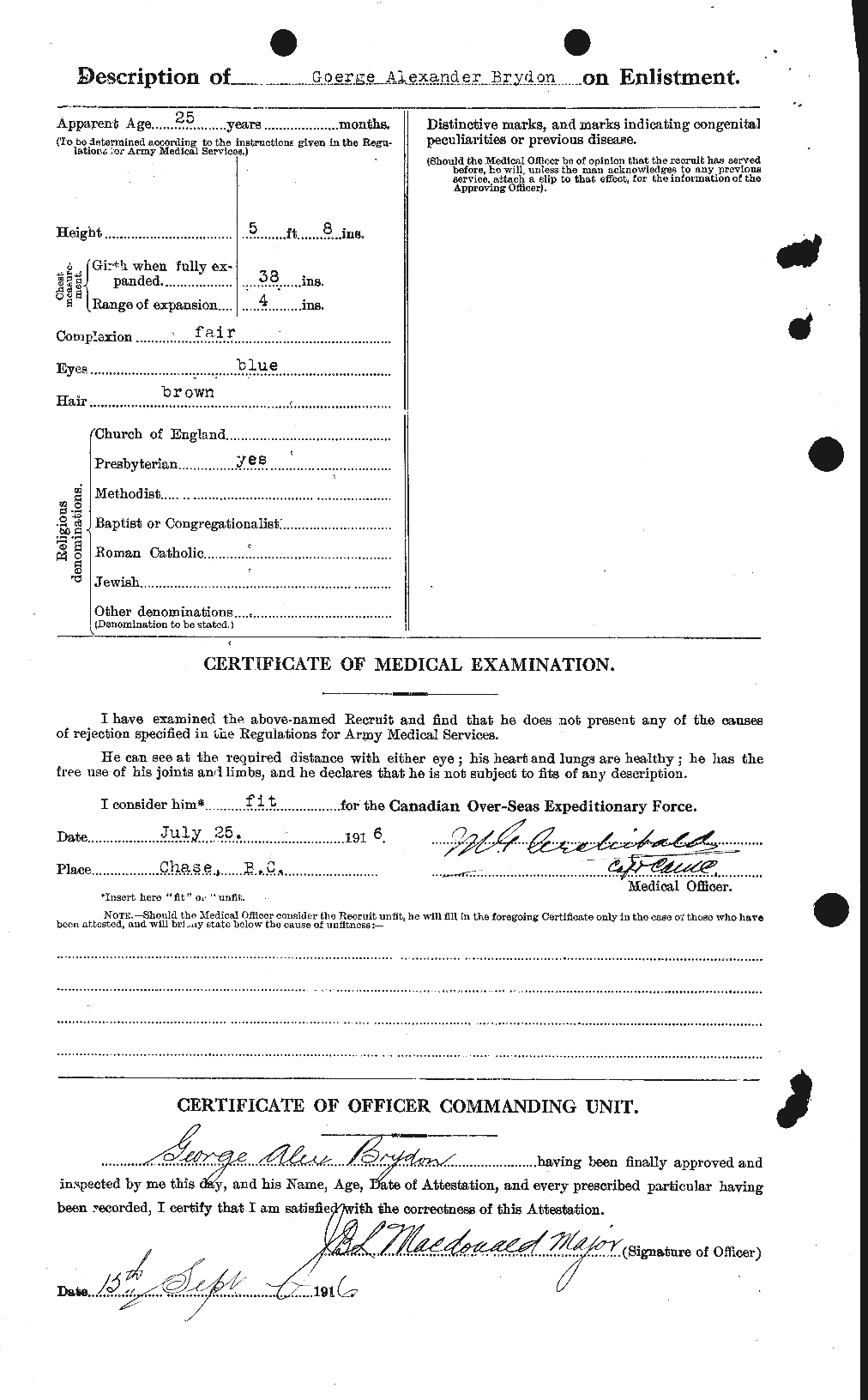 Personnel Records of the First World War - CEF 268833b