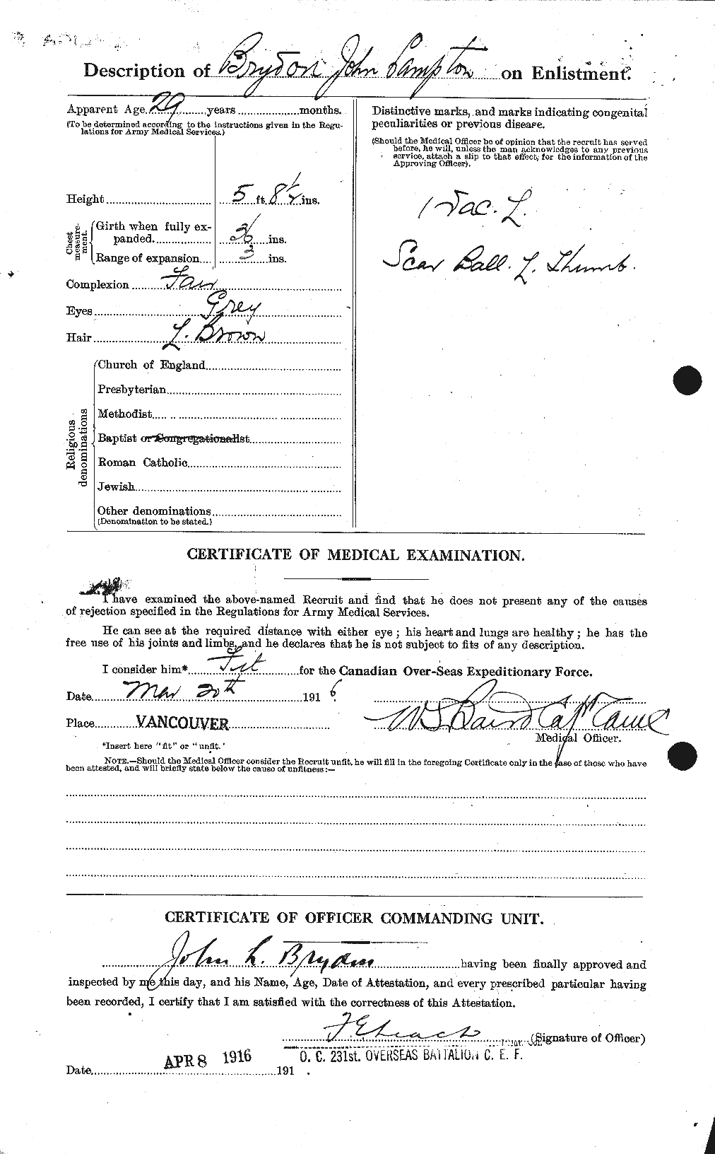 Personnel Records of the First World War - CEF 268839b