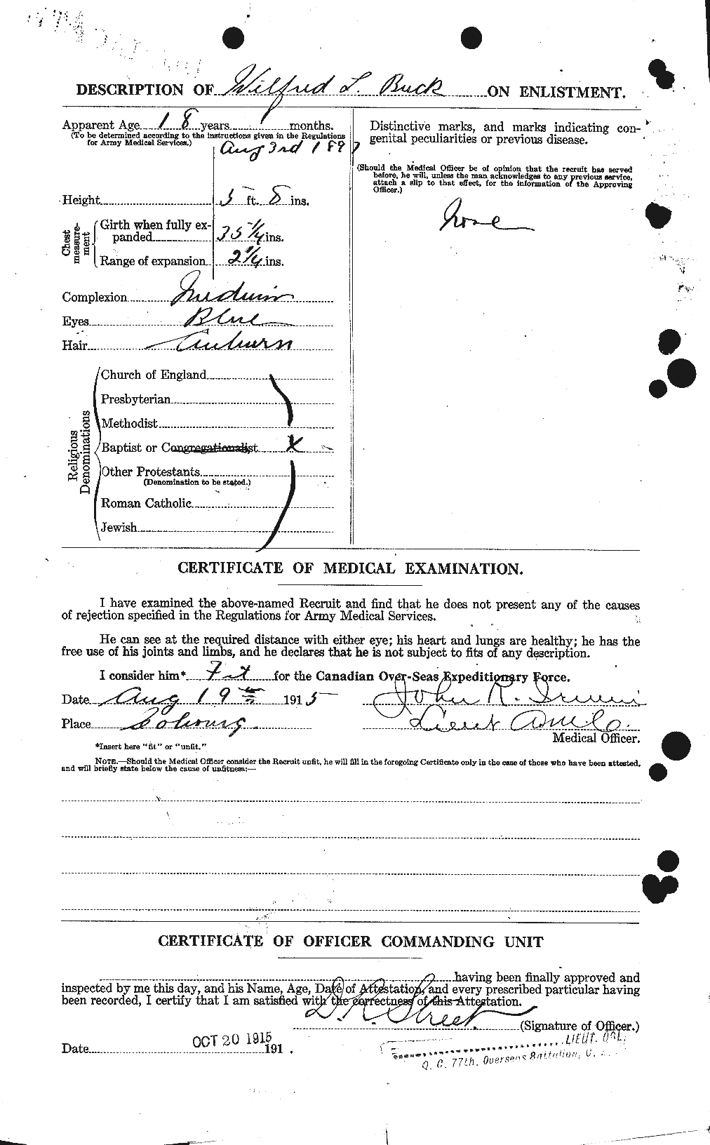 Personnel Records of the First World War - CEF 269359b