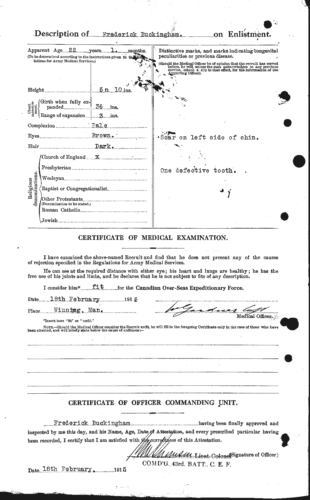 Personnel Records of the First World War - CEF 269436b