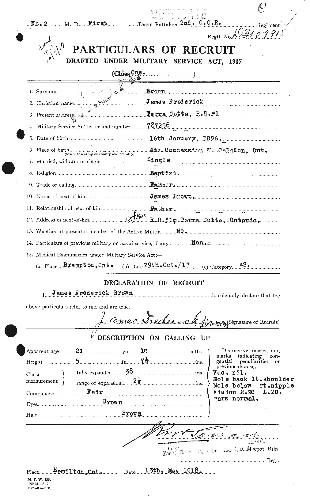 Personnel Records of the First World War - CEF 269530a