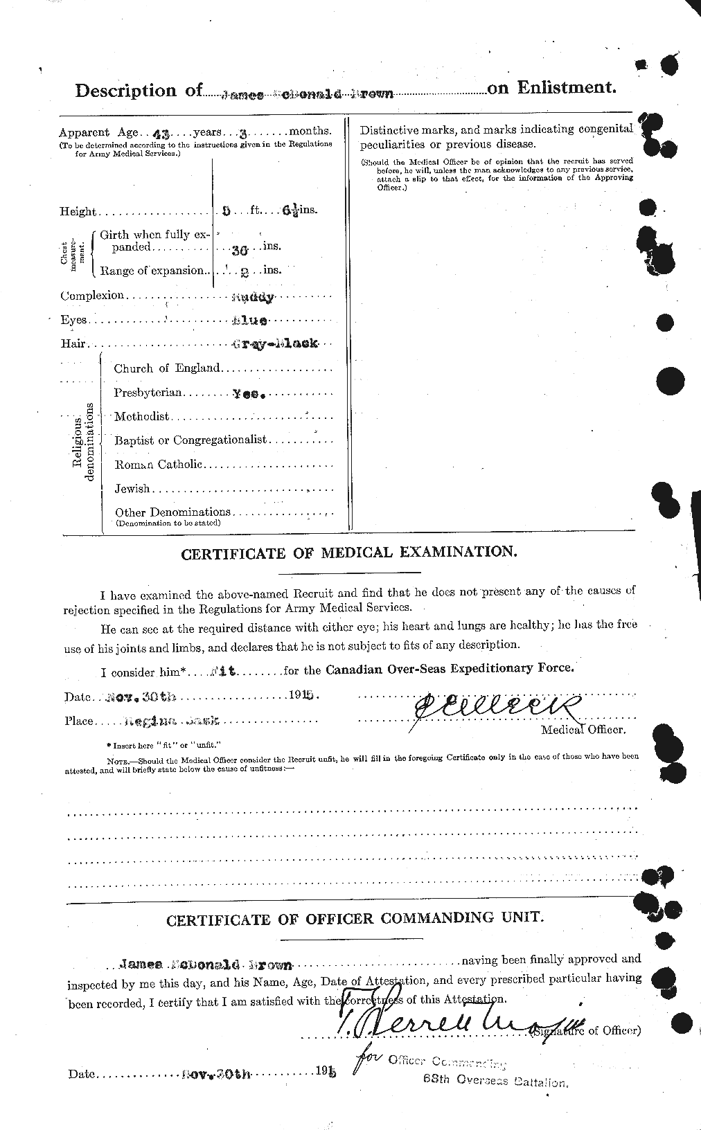 Personnel Records of the First World War - CEF 269555b