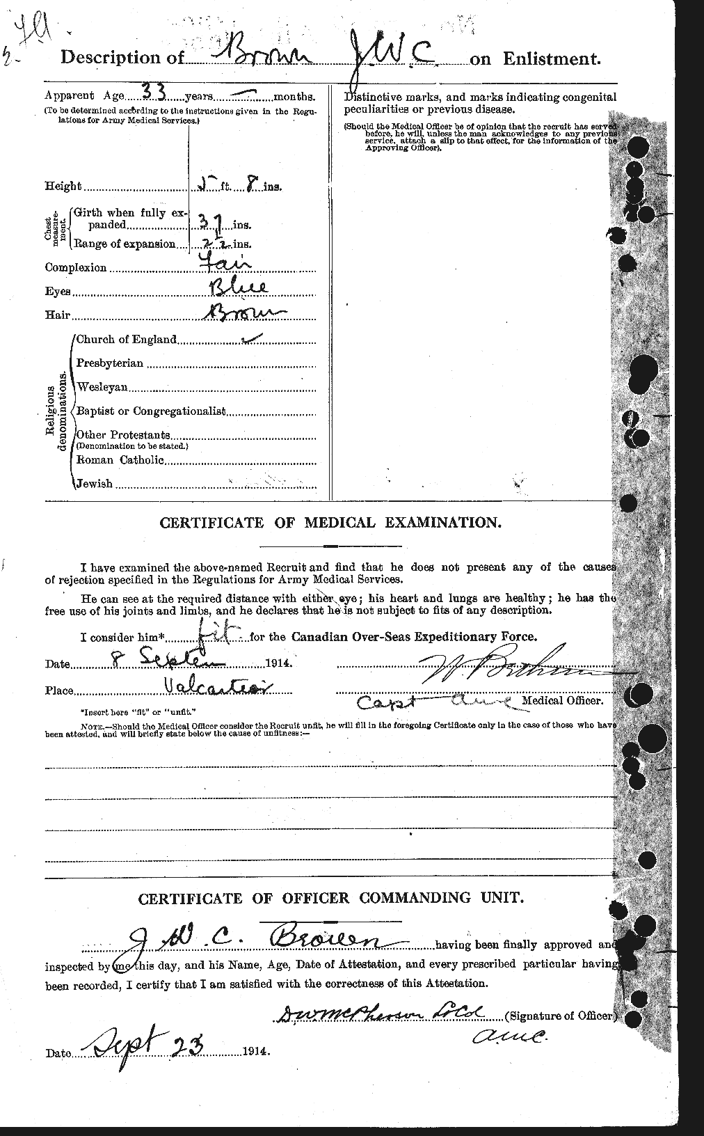 Personnel Records of the First World War - CEF 269594b