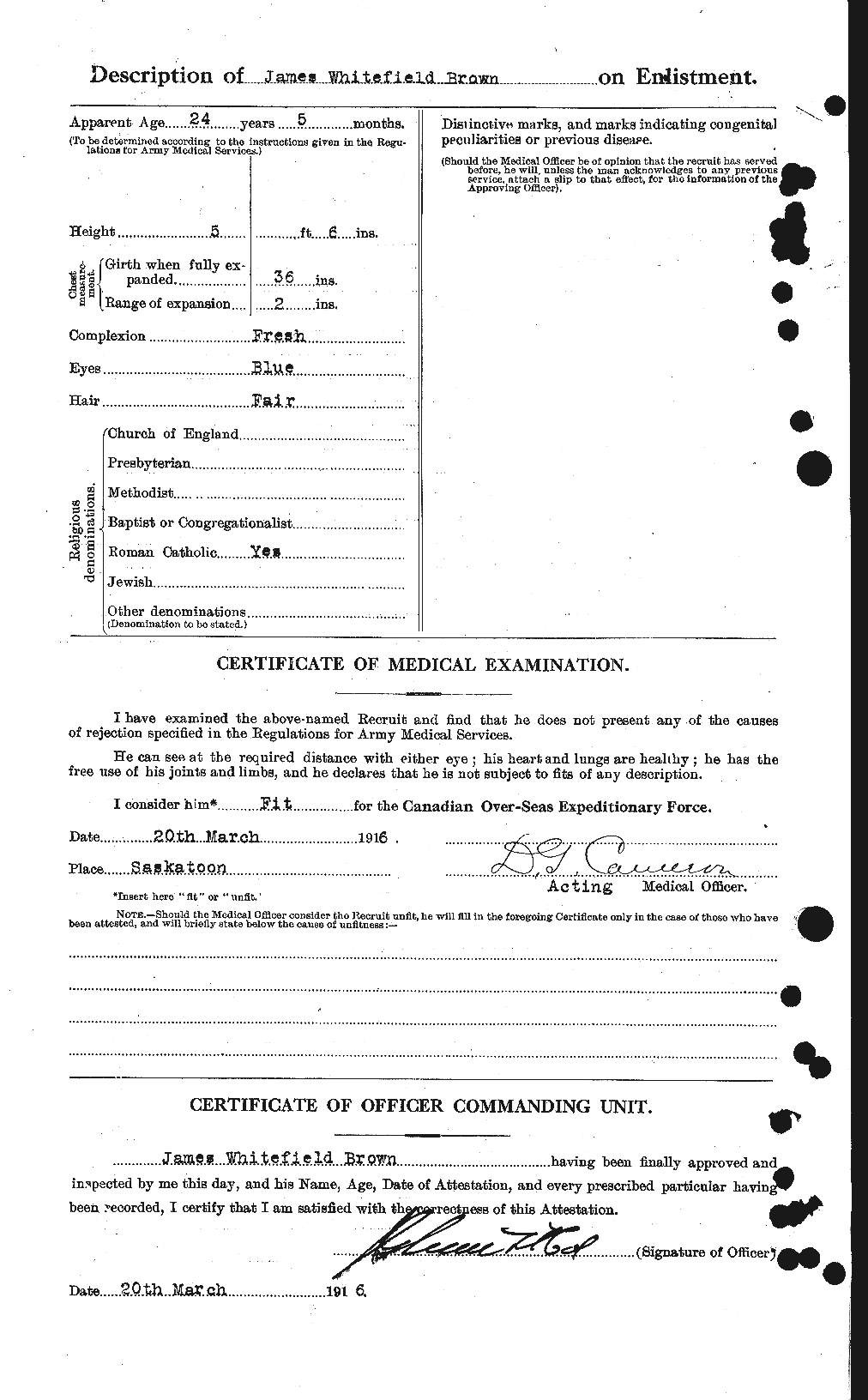 Personnel Records of the First World War - CEF 269596b