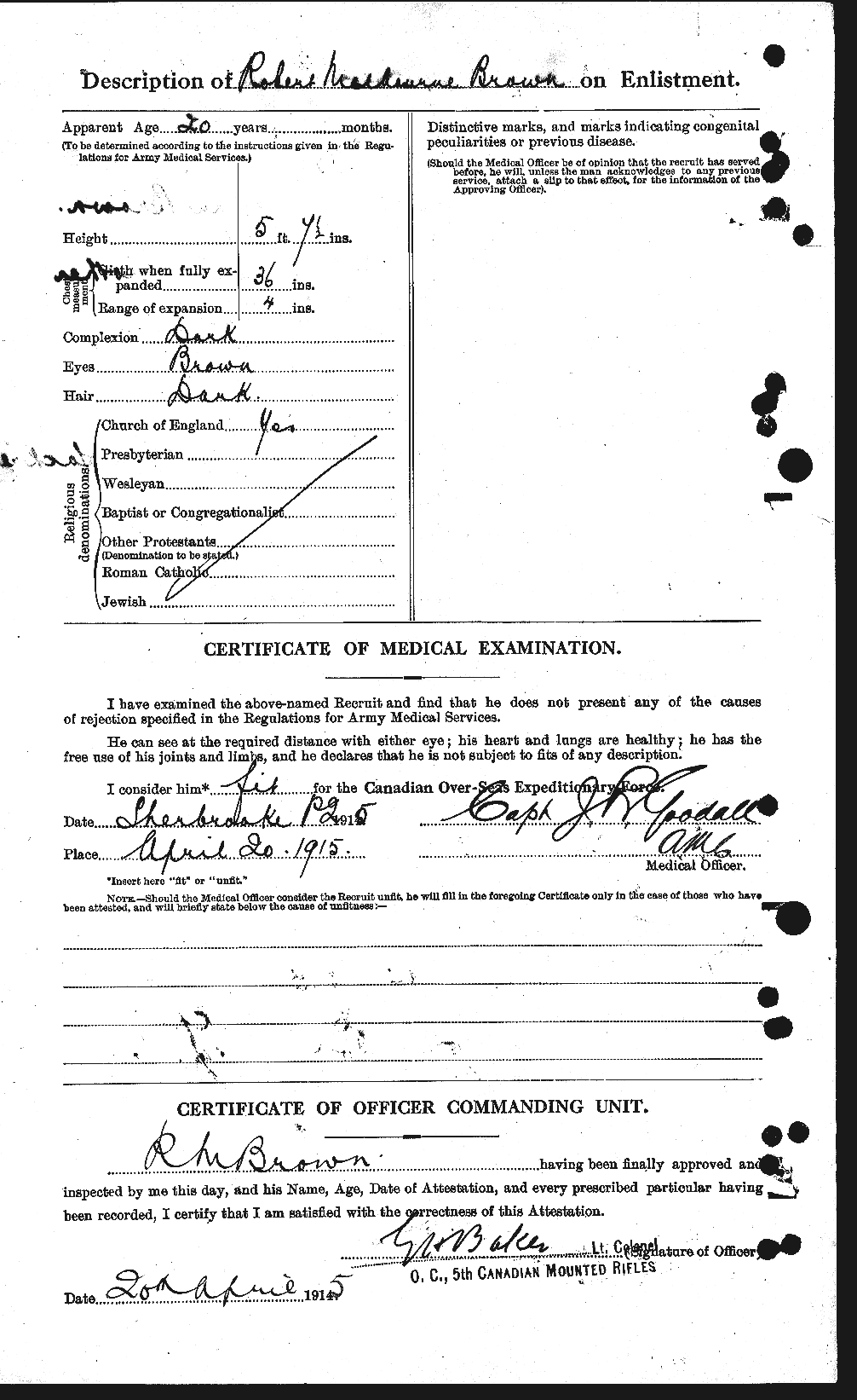 Personnel Records of the First World War - CEF 269952b