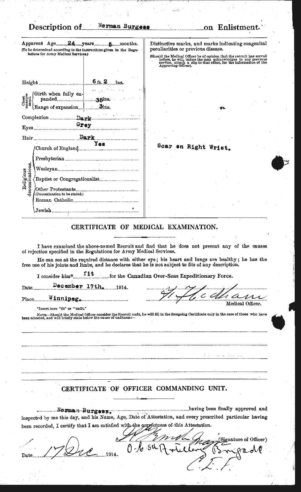 Personnel Records of the First World War - CEF 269991b