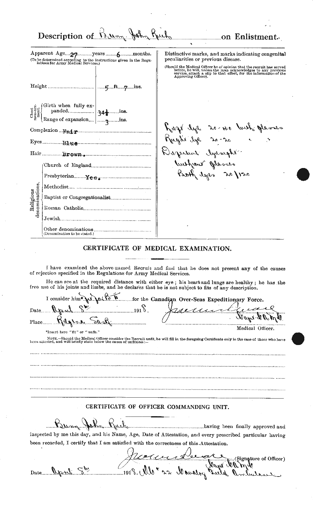 Personnel Records of the First World War - CEF 270420b