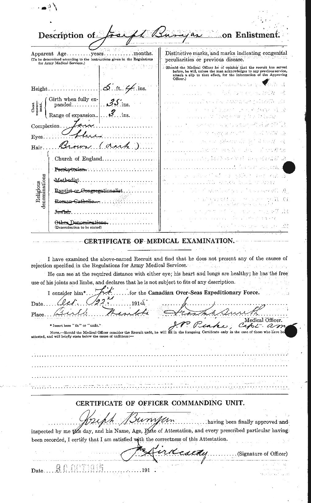 Personnel Records of the First World War - CEF 270994b