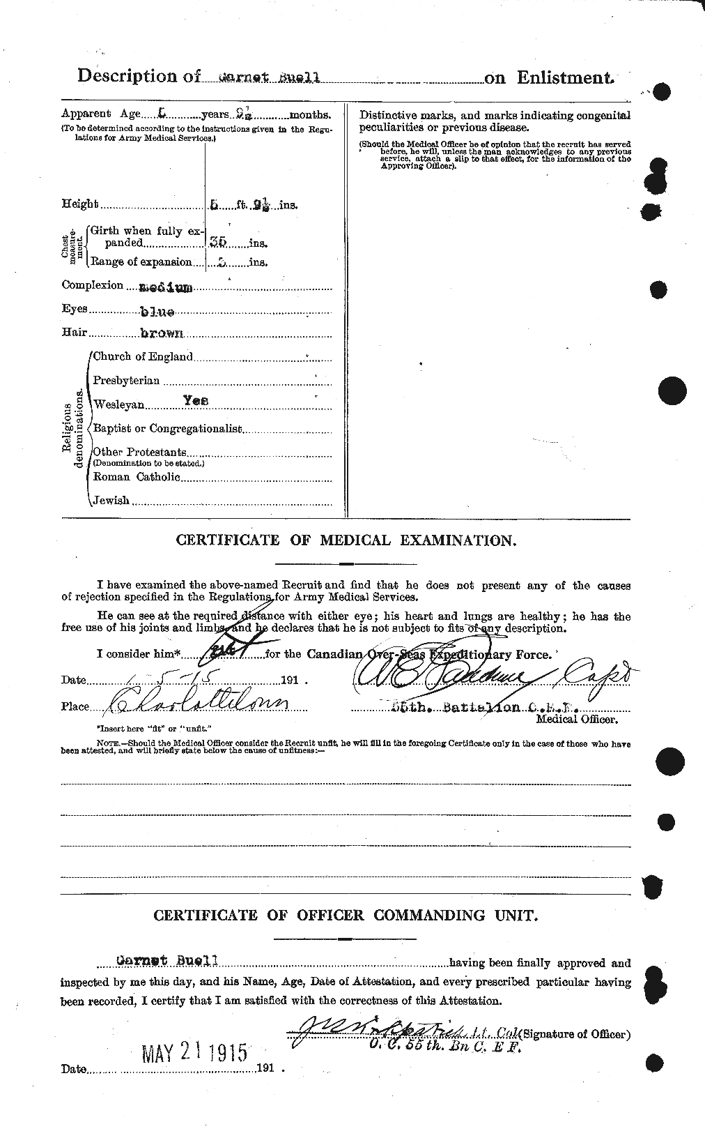 Personnel Records of the First World War - CEF 271414b