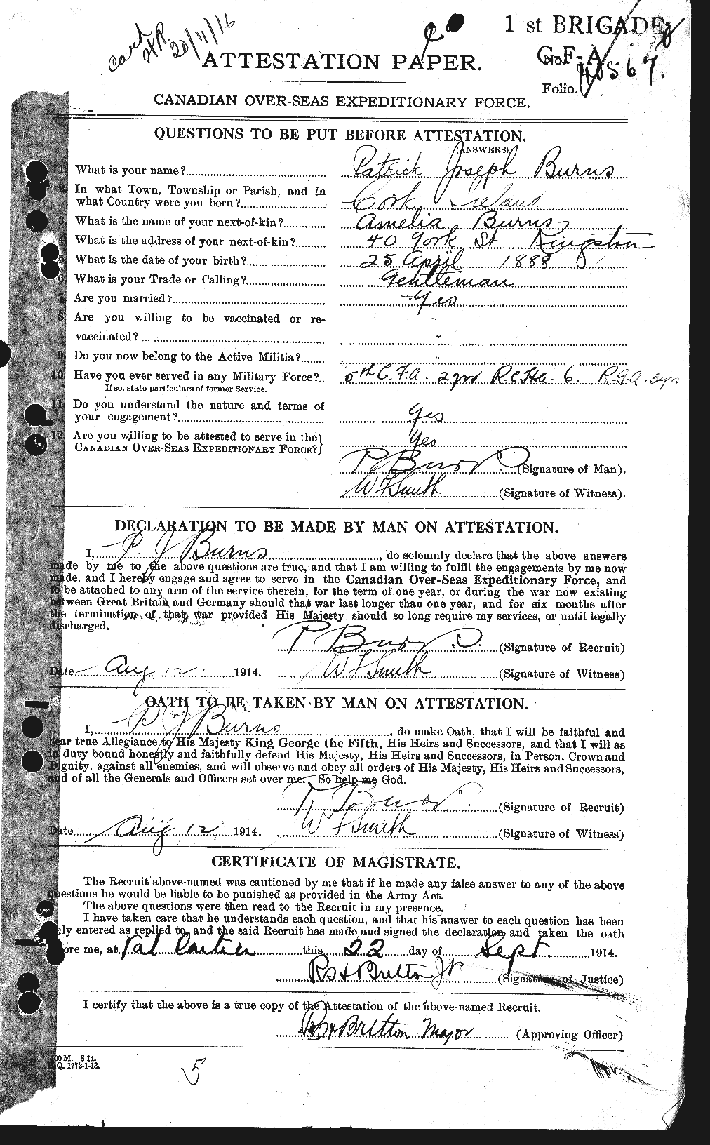 Personnel Records of the First World War - CEF 271678a