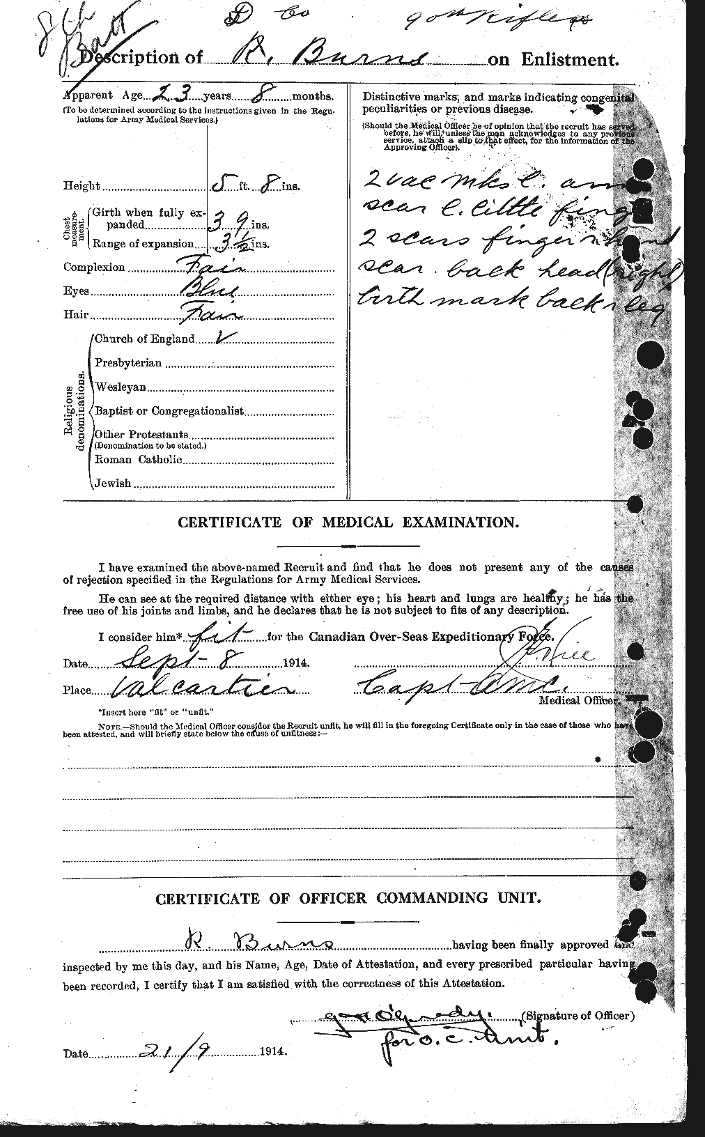 Personnel Records of the First World War - CEF 271739b