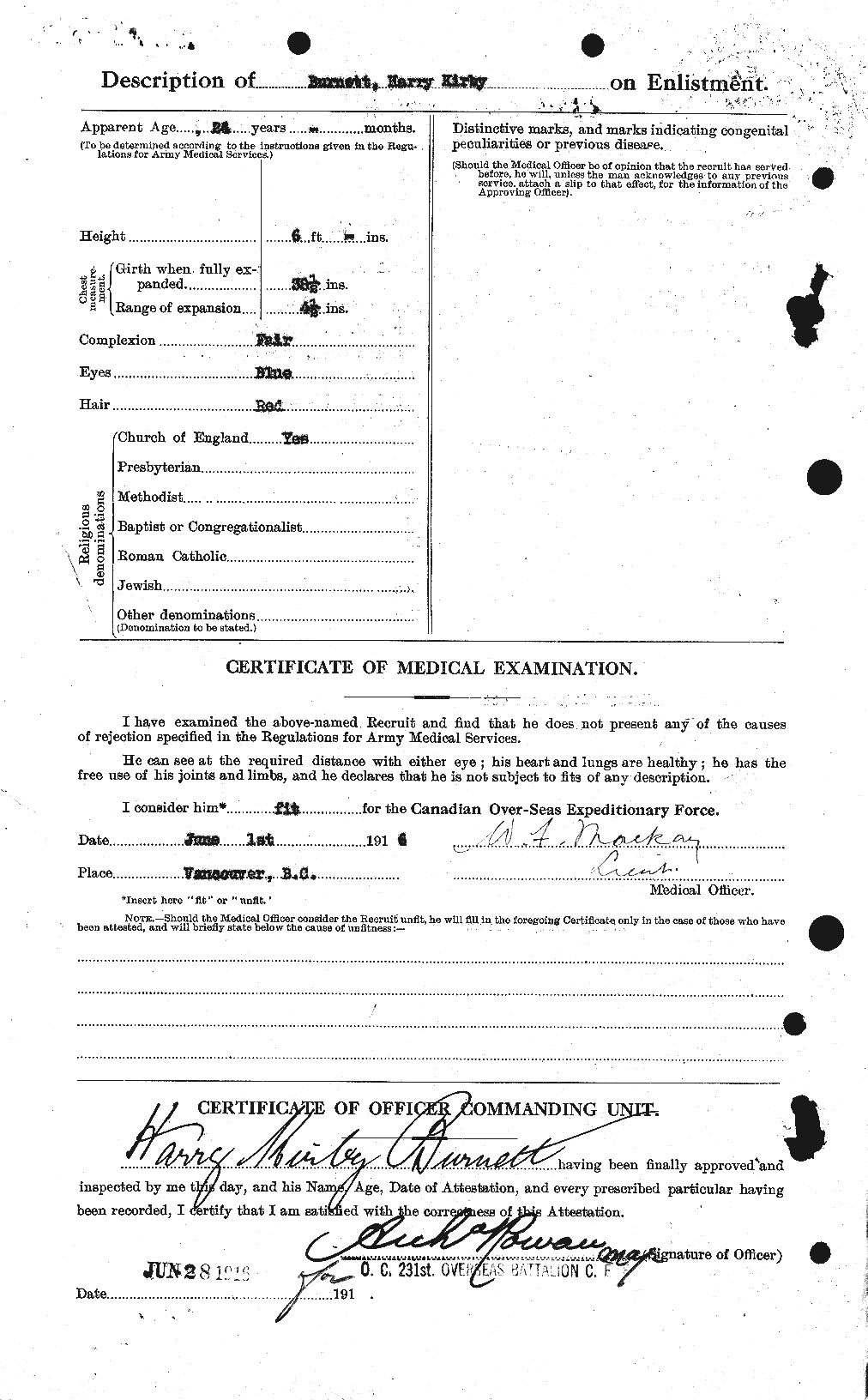 Personnel Records of the First World War - CEF 272104b