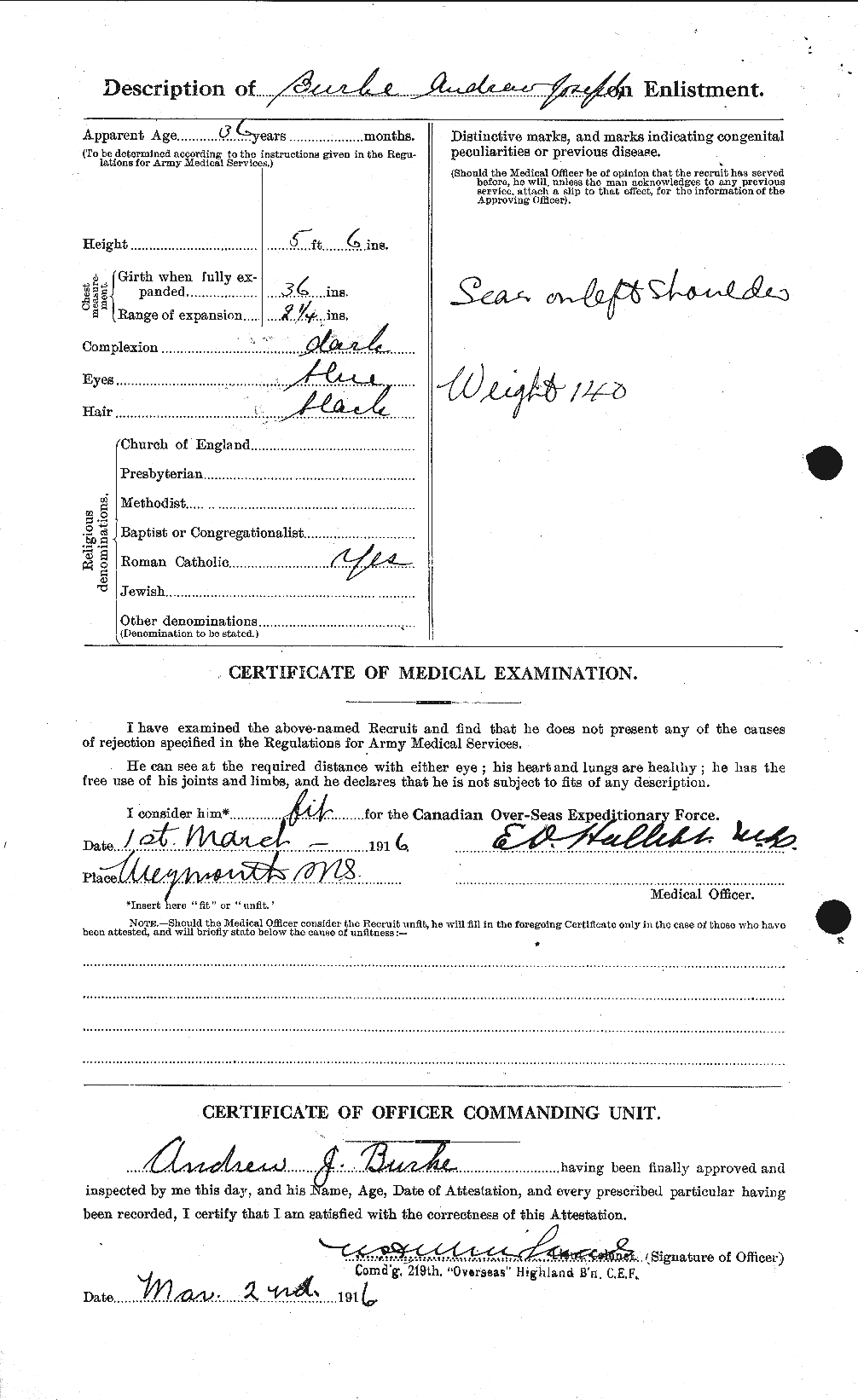 Personnel Records of the First World War - CEF 272372b