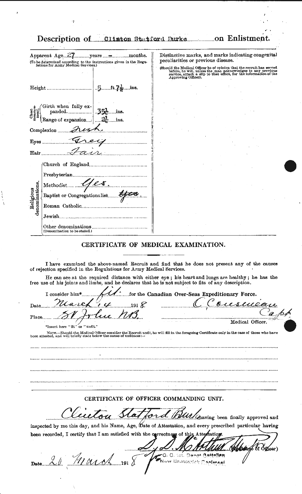 Personnel Records of the First World War - CEF 272395b