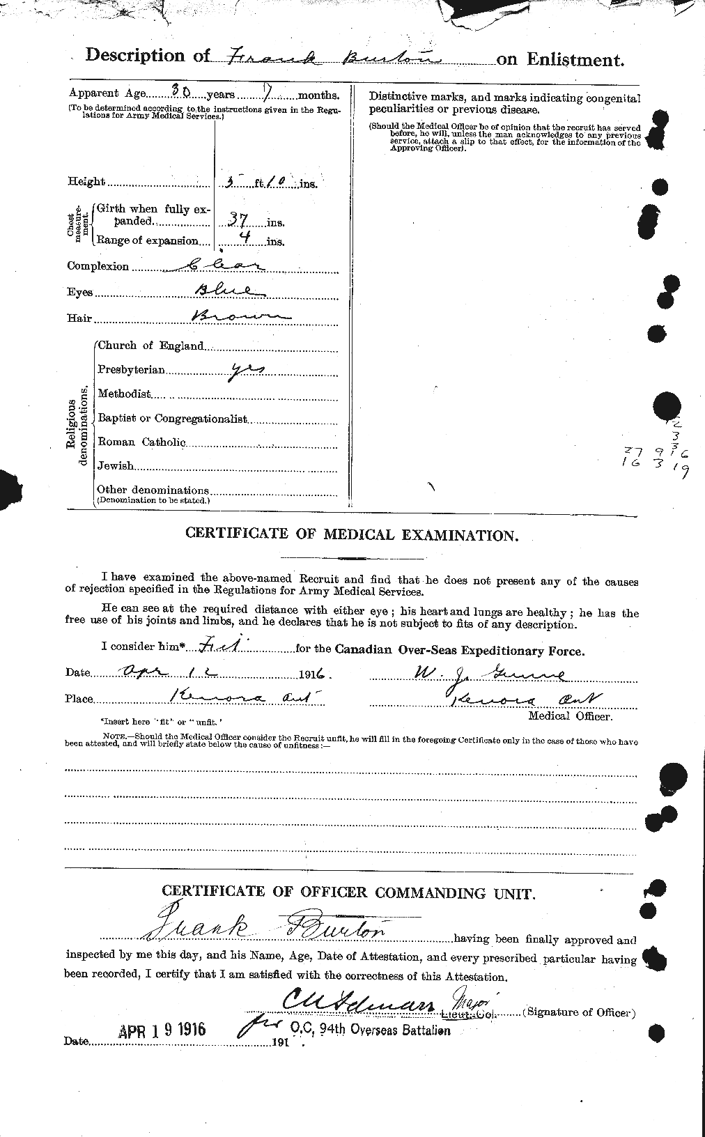Personnel Records of the First World War - CEF 272541b