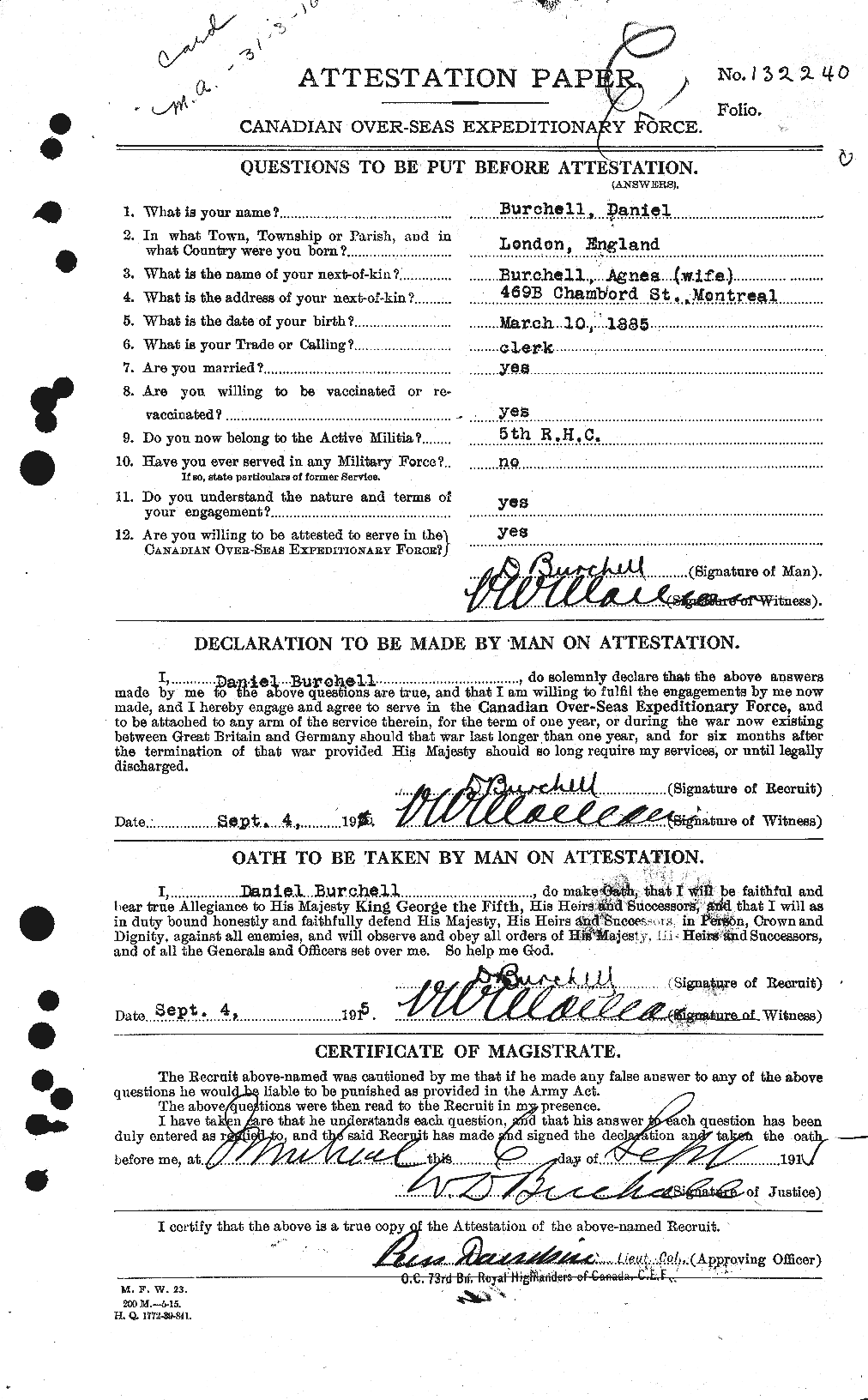 Personnel Records of the First World War - CEF 273142a
