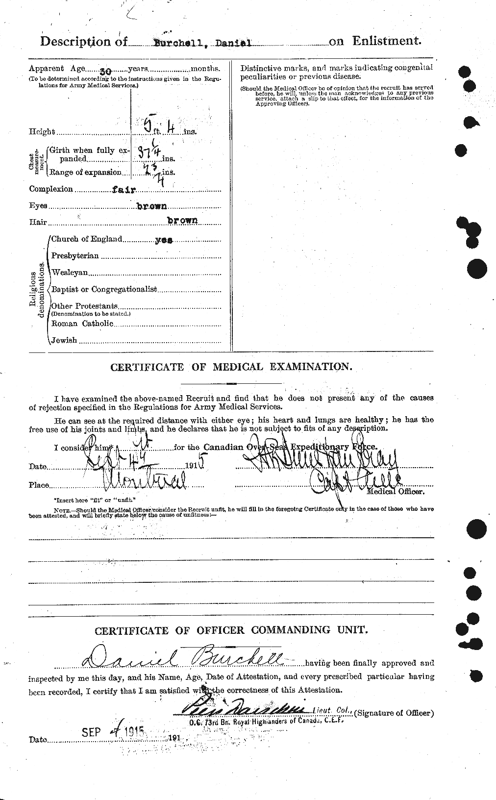 Personnel Records of the First World War - CEF 273142b