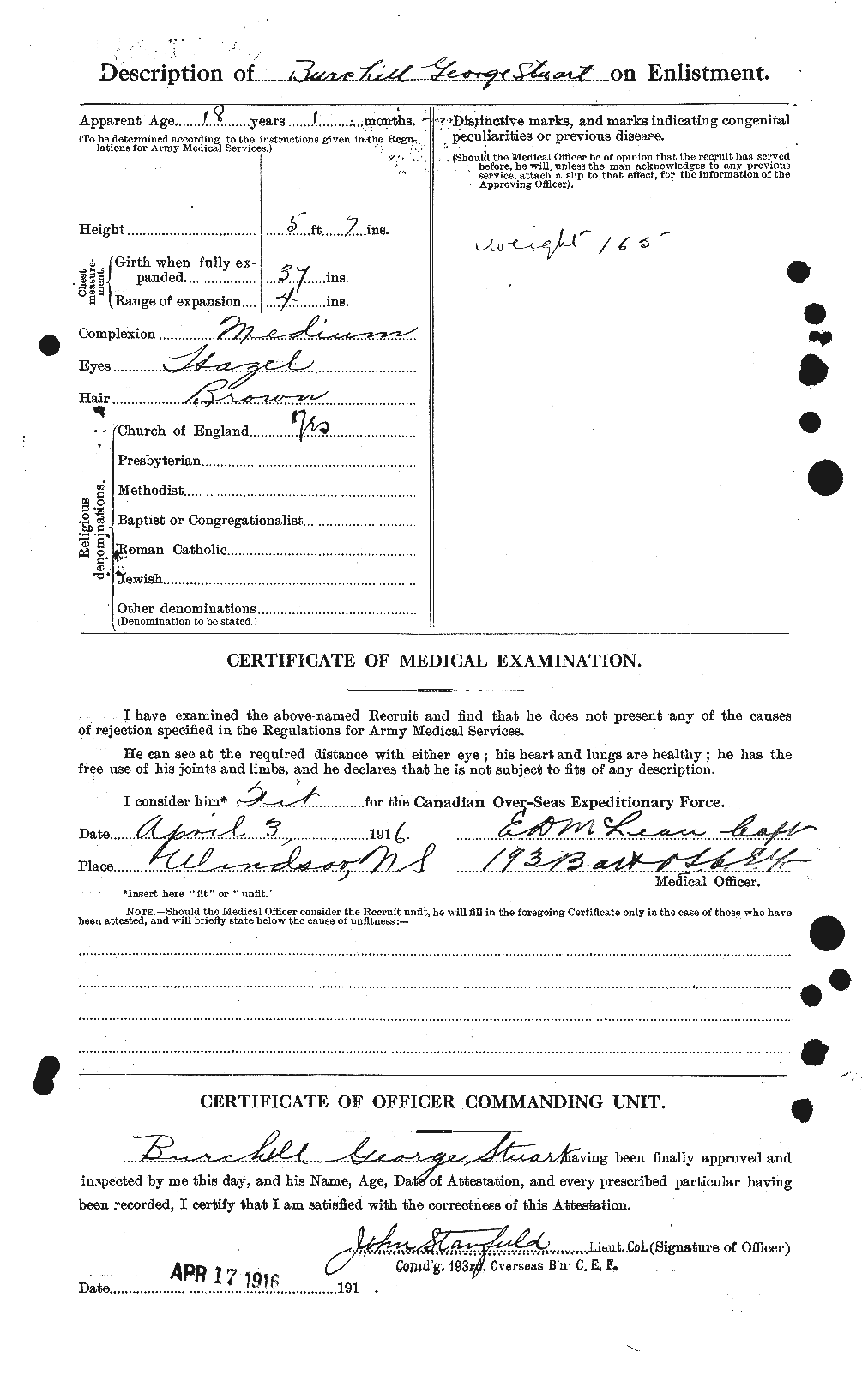 Personnel Records of the First World War - CEF 273179b