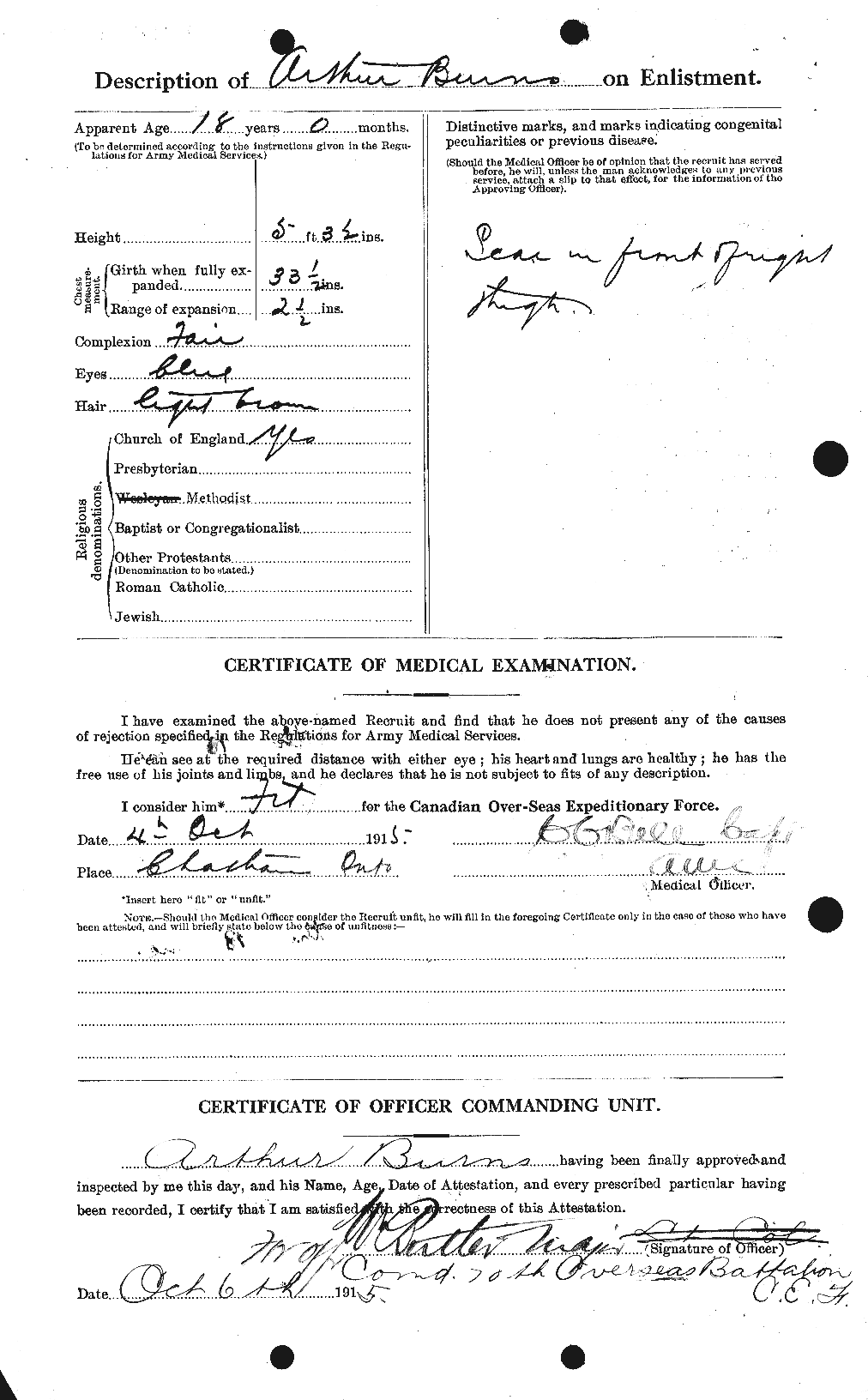Personnel Records of the First World War - CEF 273781b