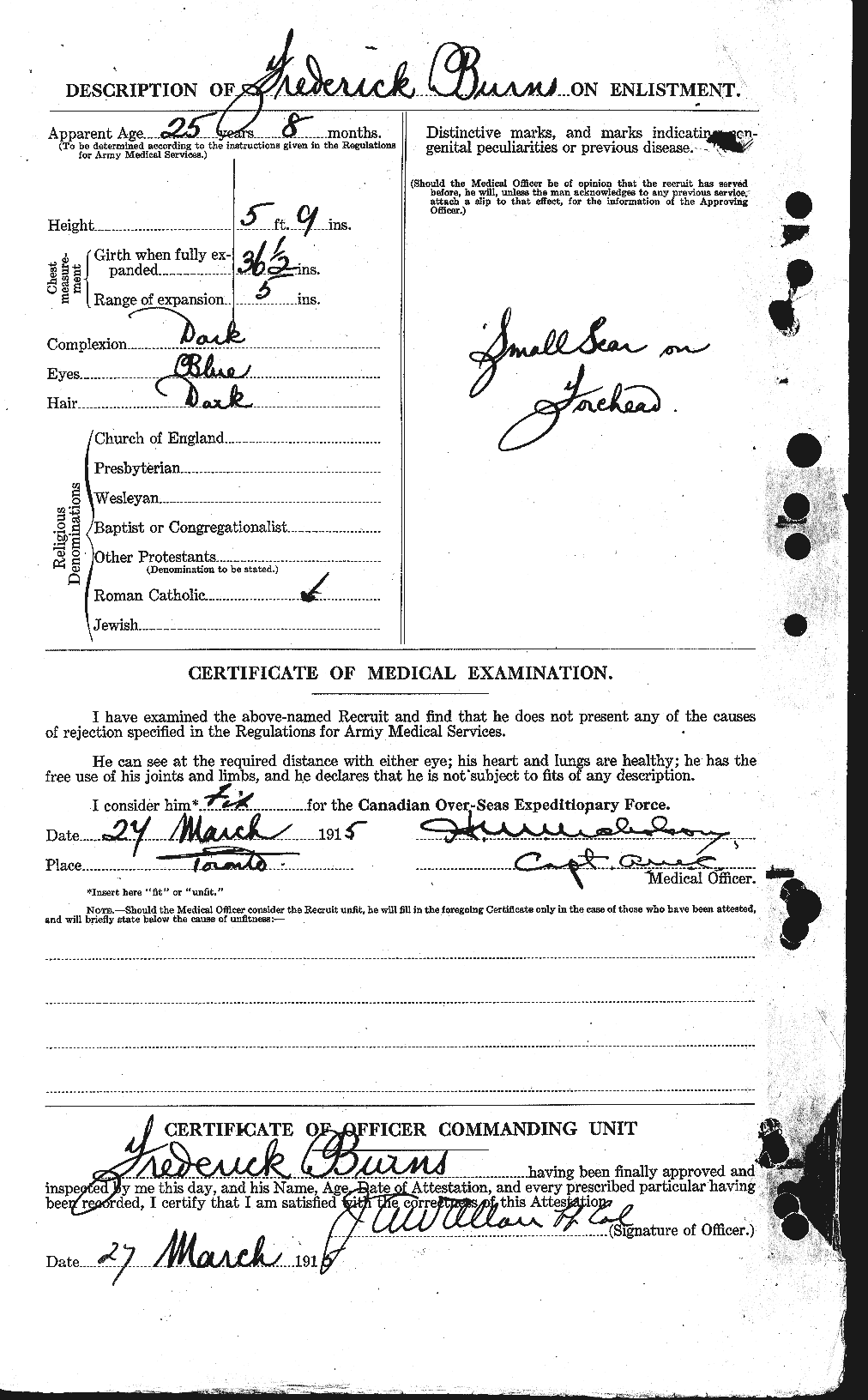 Personnel Records of the First World War - CEF 274114b