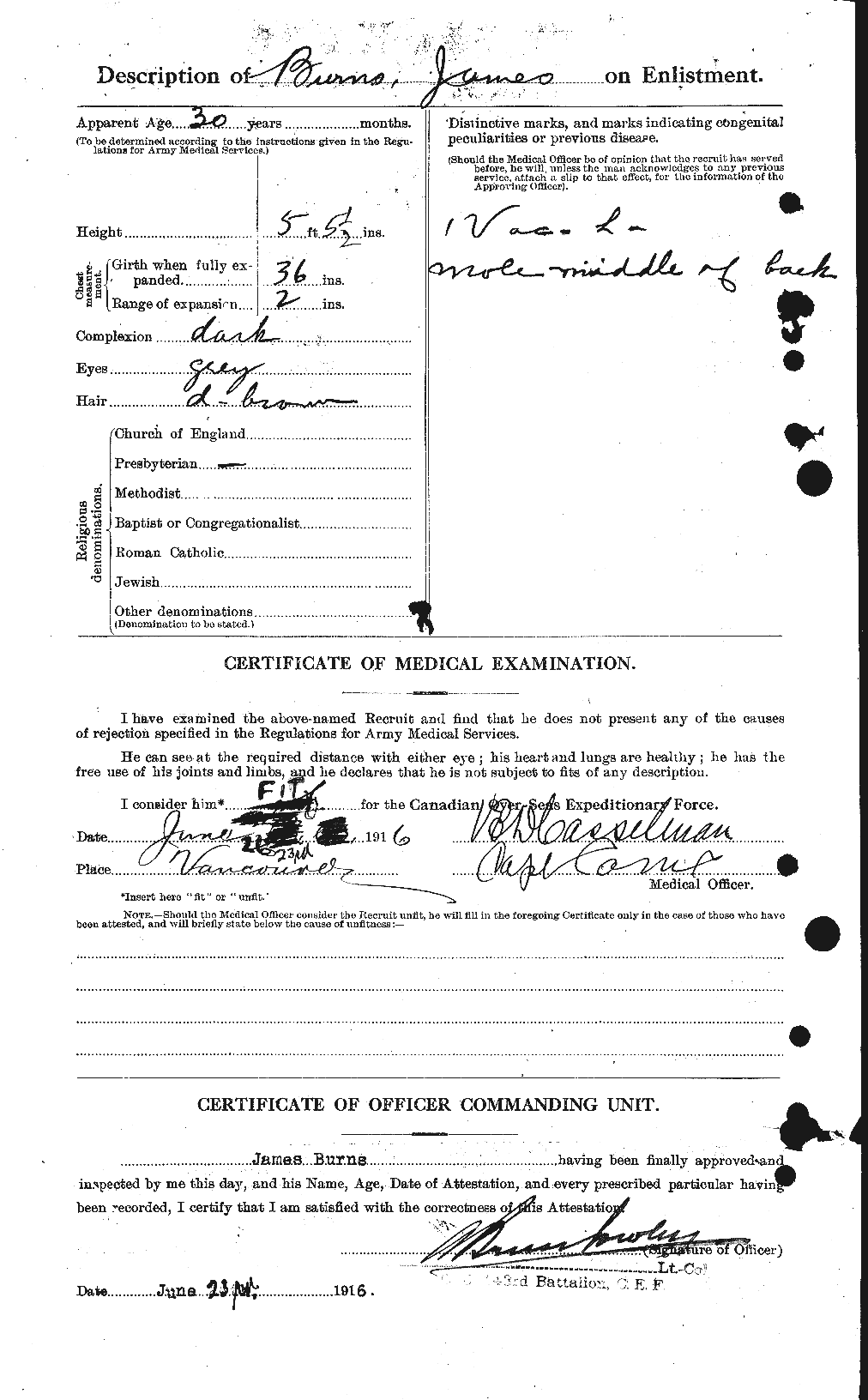 Personnel Records of the First World War - CEF 274221b