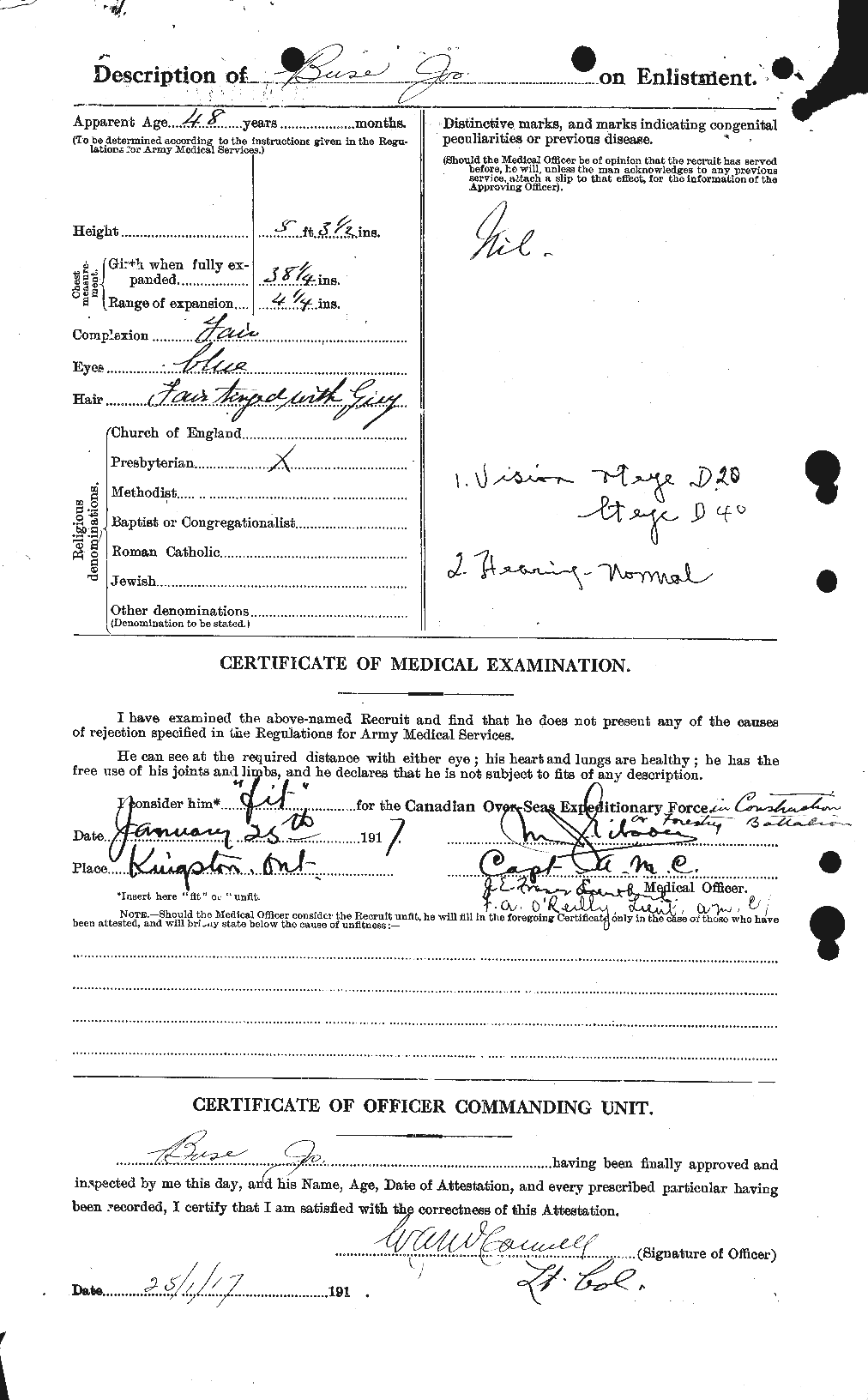 Personnel Records of the First World War - CEF 274312b