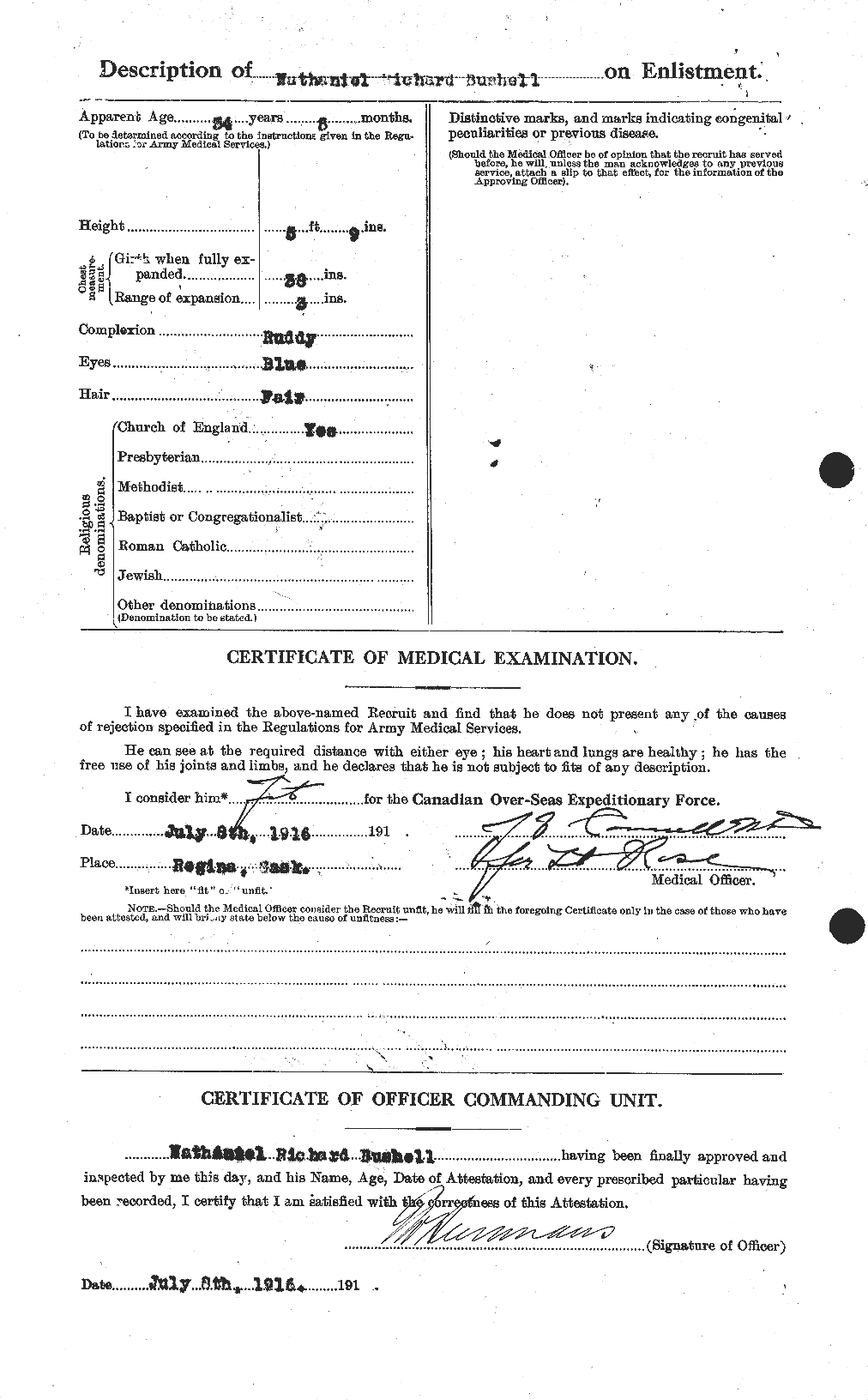 Personnel Records of the First World War - CEF 274480b