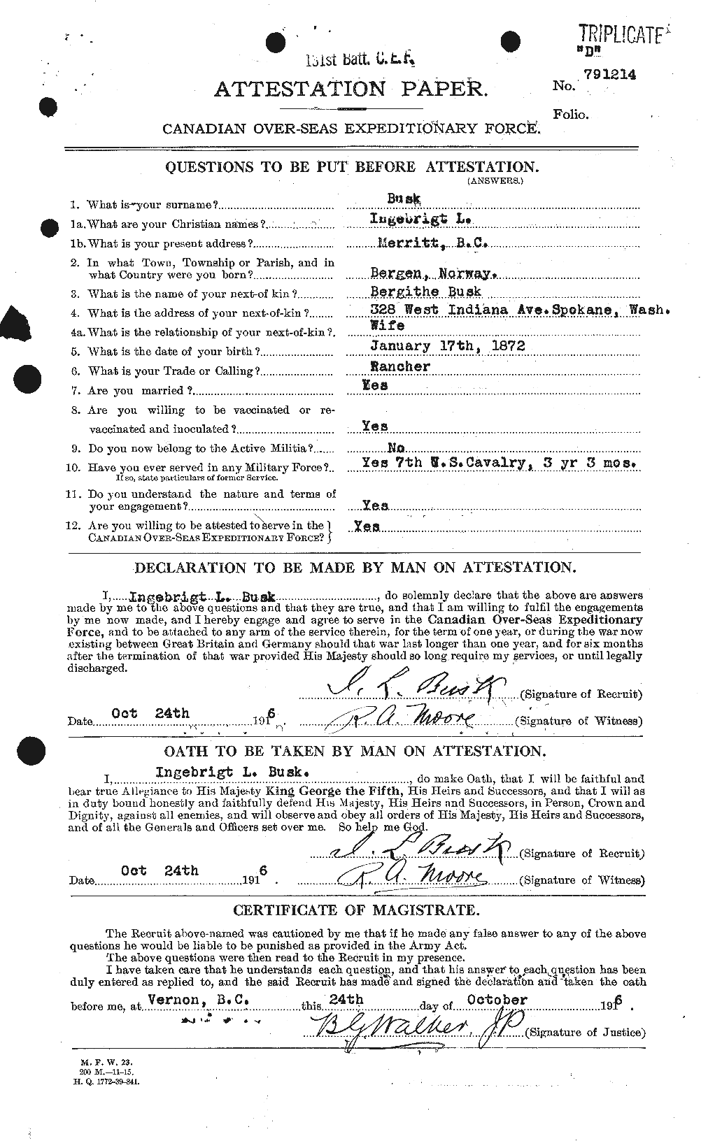 Personnel Records of the First World War - CEF 274548a