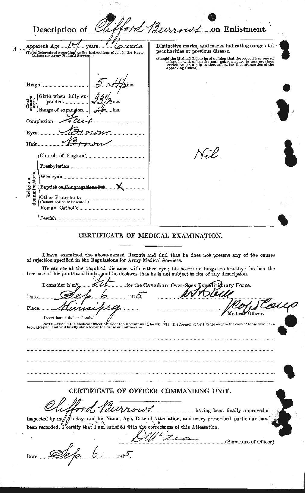 Personnel Records of the First World War - CEF 274792b