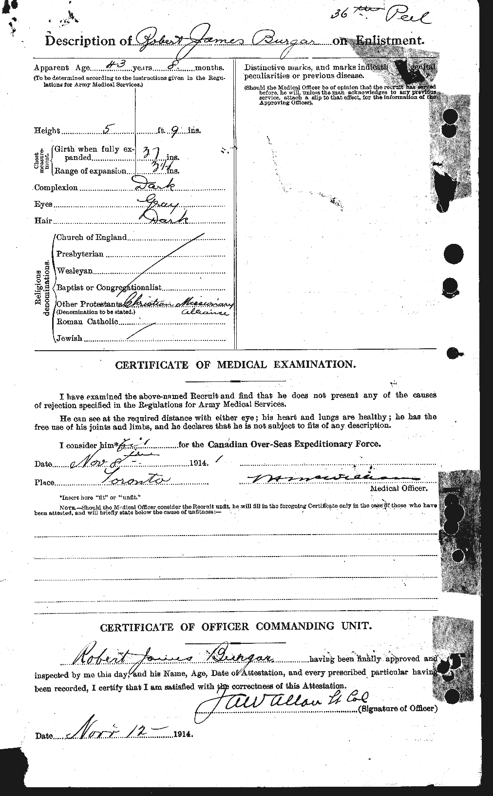 Personnel Records of the First World War - CEF 275243b