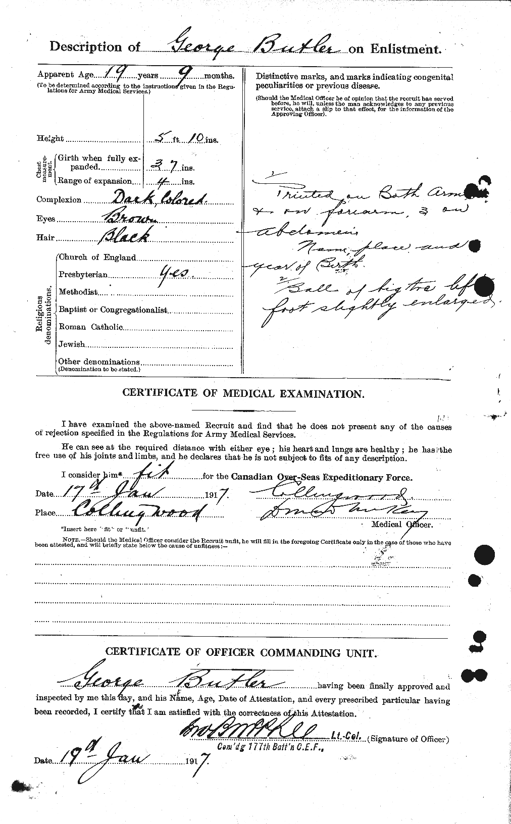 Personnel Records of the First World War - CEF 275921b