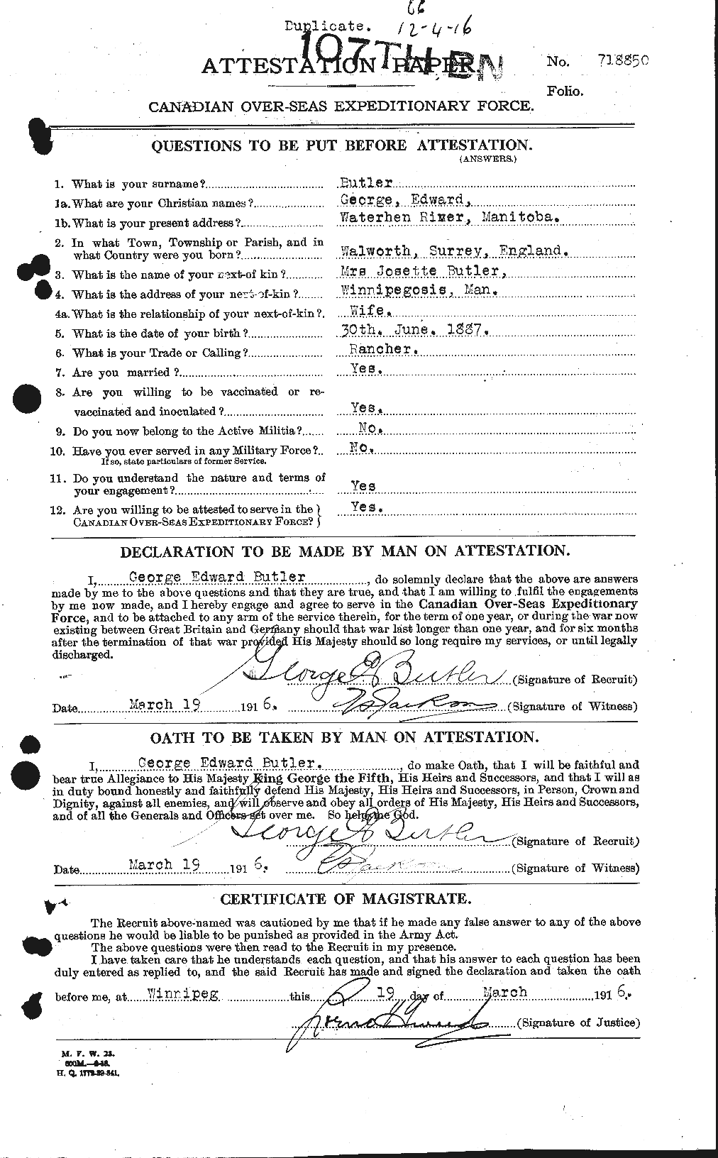 Personnel Records of the First World War - CEF 275929a