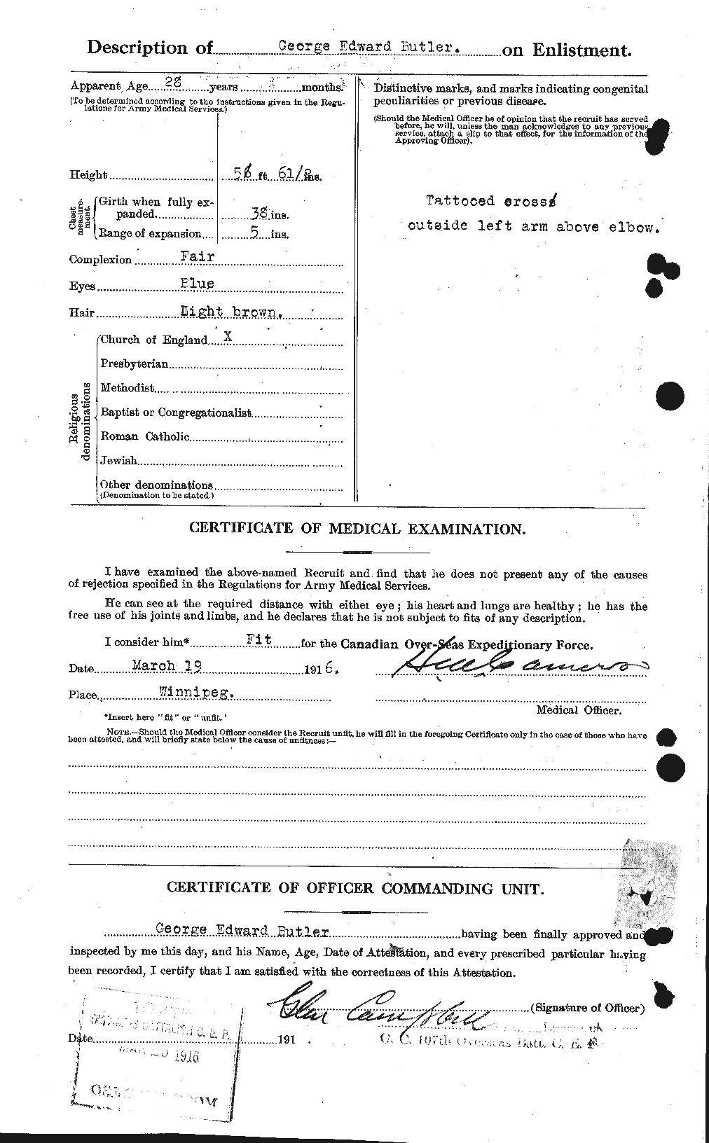 Personnel Records of the First World War - CEF 275929b