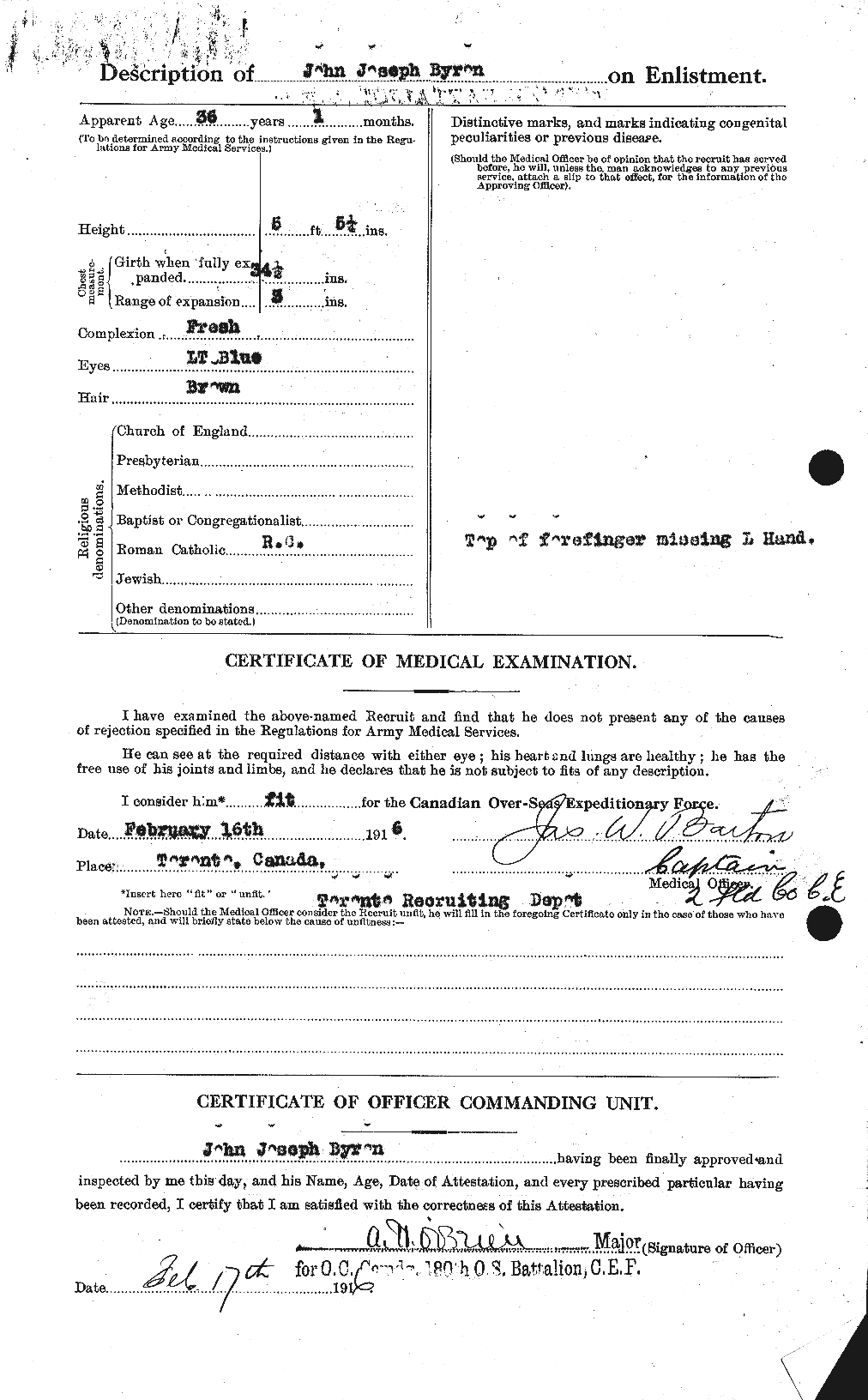 Personnel Records of the First World War - CEF 277249b