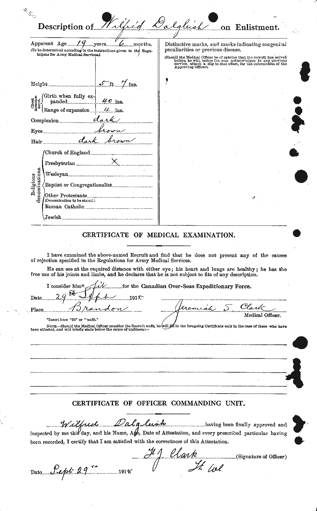 Personnel Records of the First World War - CEF 277450b