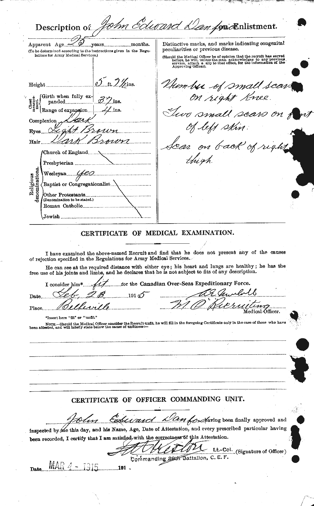 Personnel Records of the First World War - CEF 277969b