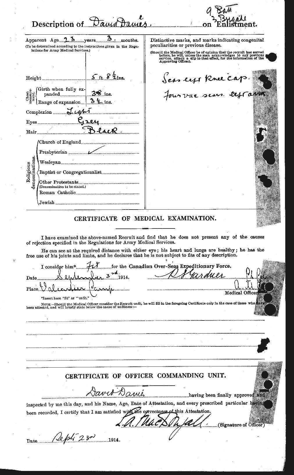 Personnel Records of the First World War - CEF 278818b