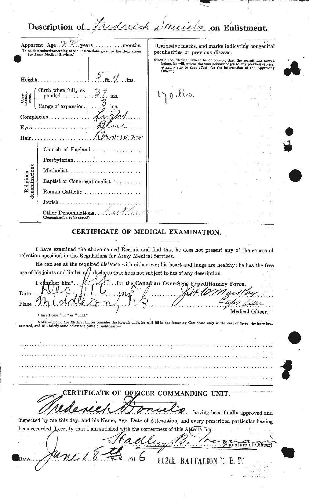 Personnel Records of the First World War - CEF 279596b