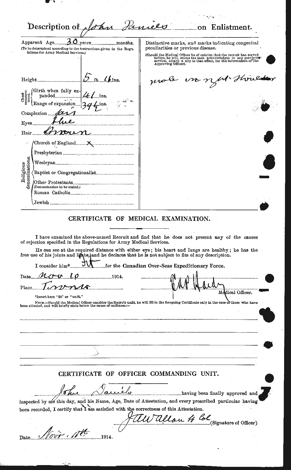 Personnel Records of the First World War - CEF 279639b