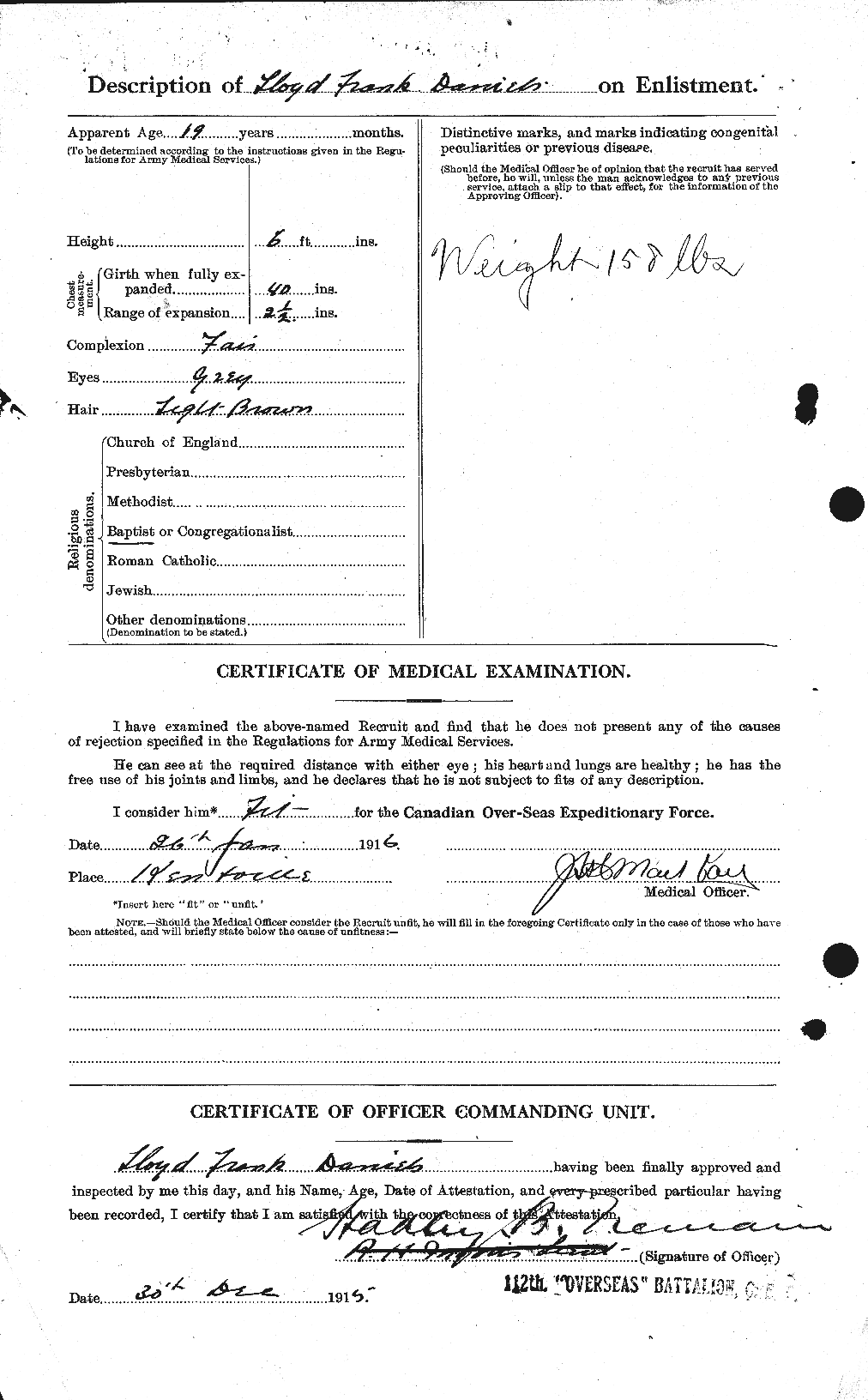 Personnel Records of the First World War - CEF 279652b