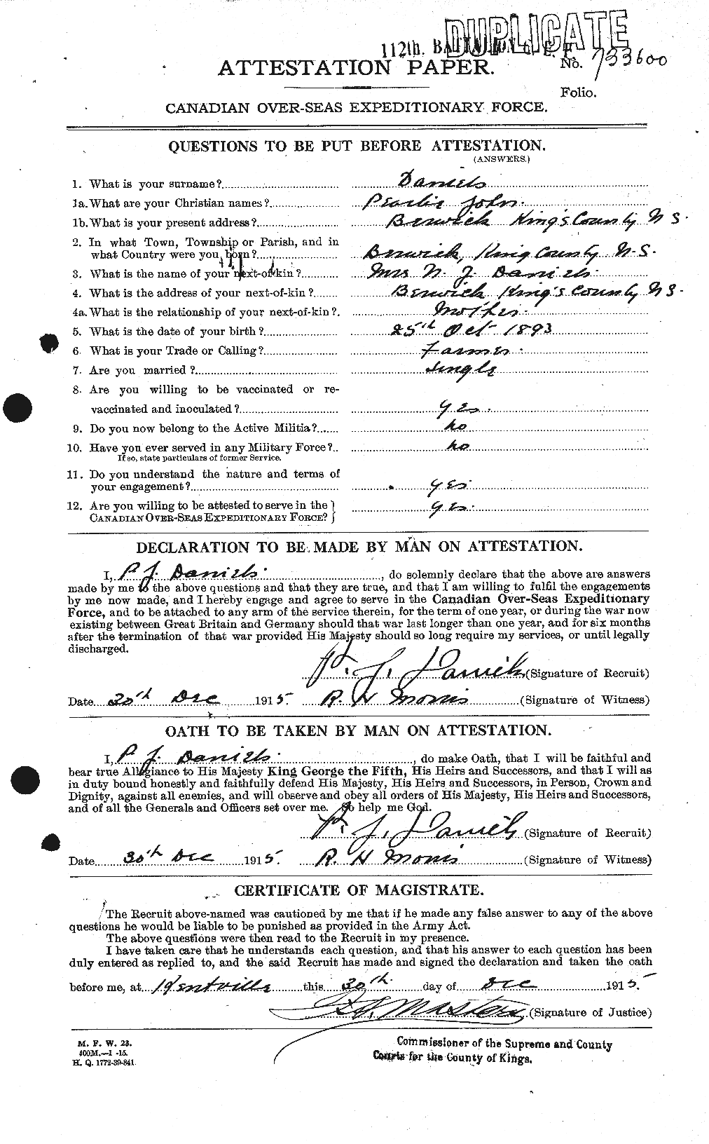 Personnel Records of the First World War - CEF 279659a
