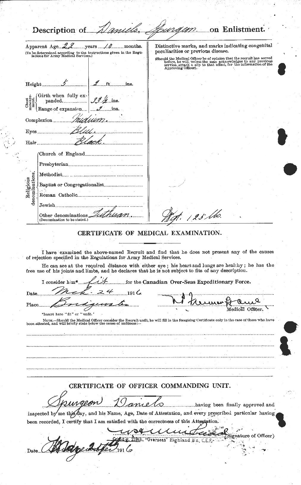 Personnel Records of the First World War - CEF 279672b
