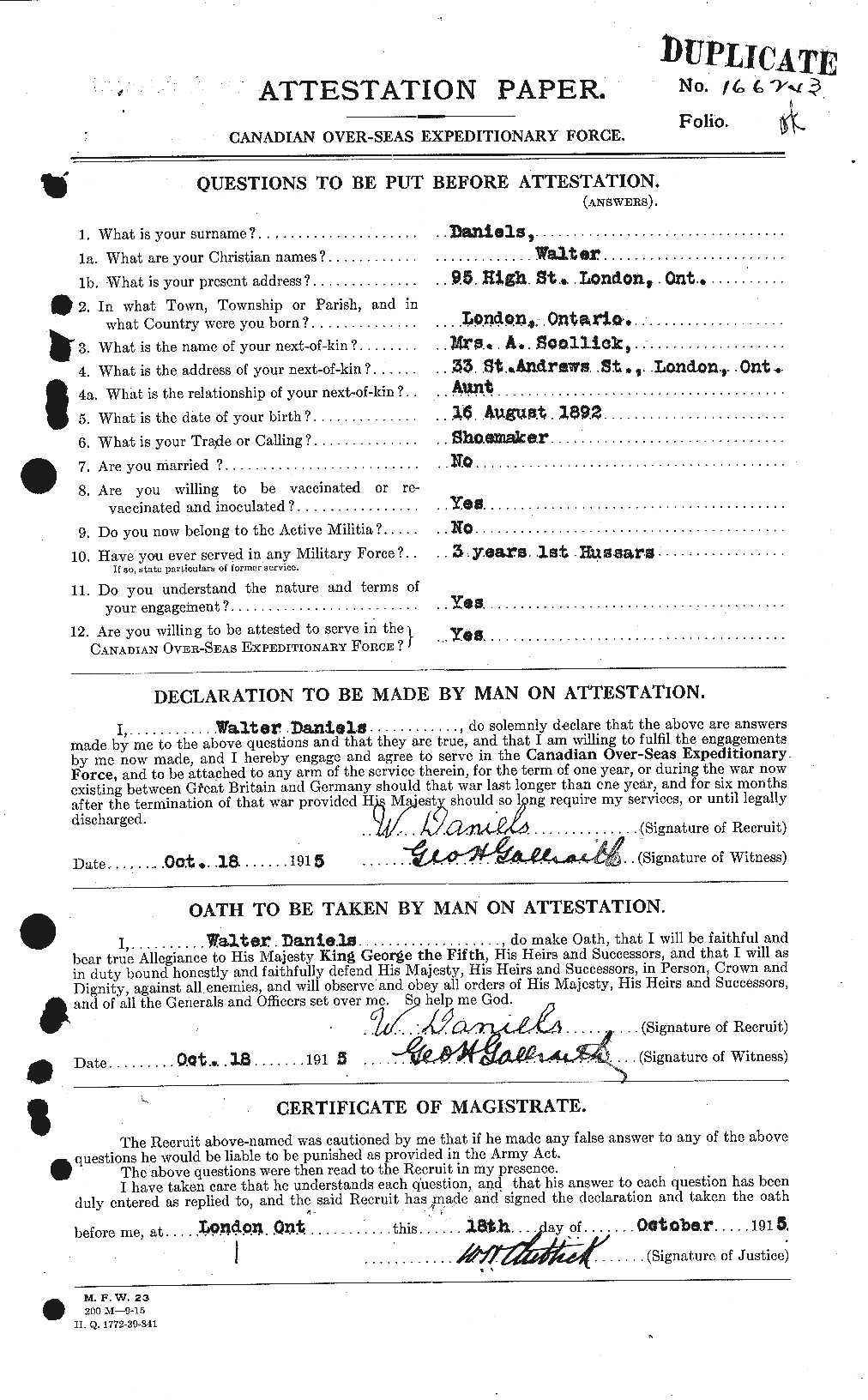 Personnel Records of the First World War - CEF 279682a