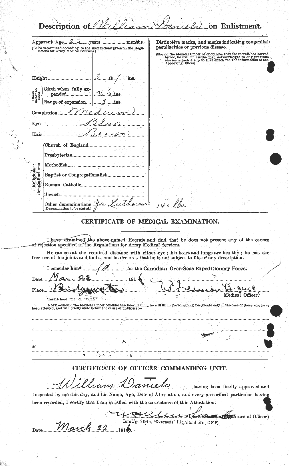 Personnel Records of the First World War - CEF 279688b