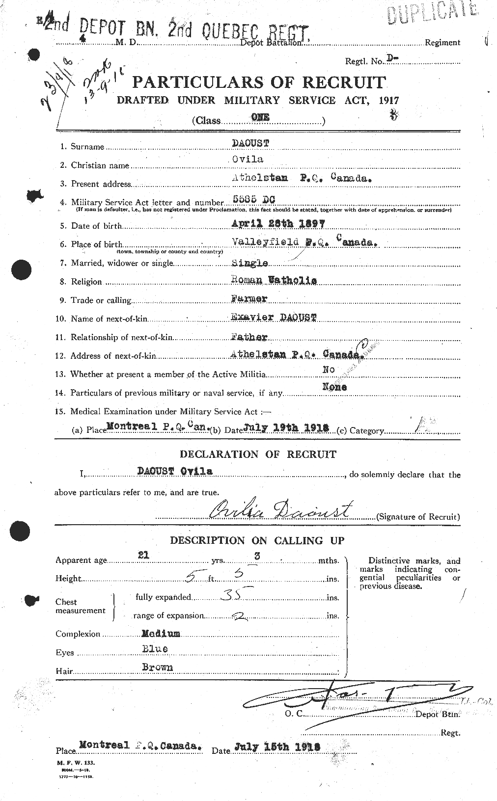 Personnel Records of the First World War - CEF 279948a