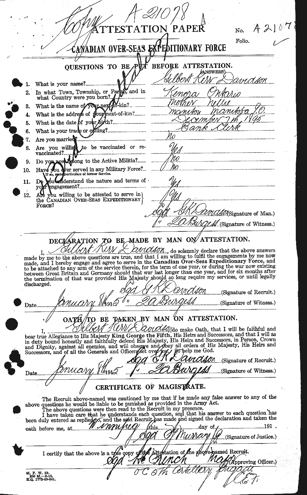 Personnel Records of the First World War - CEF 281162a