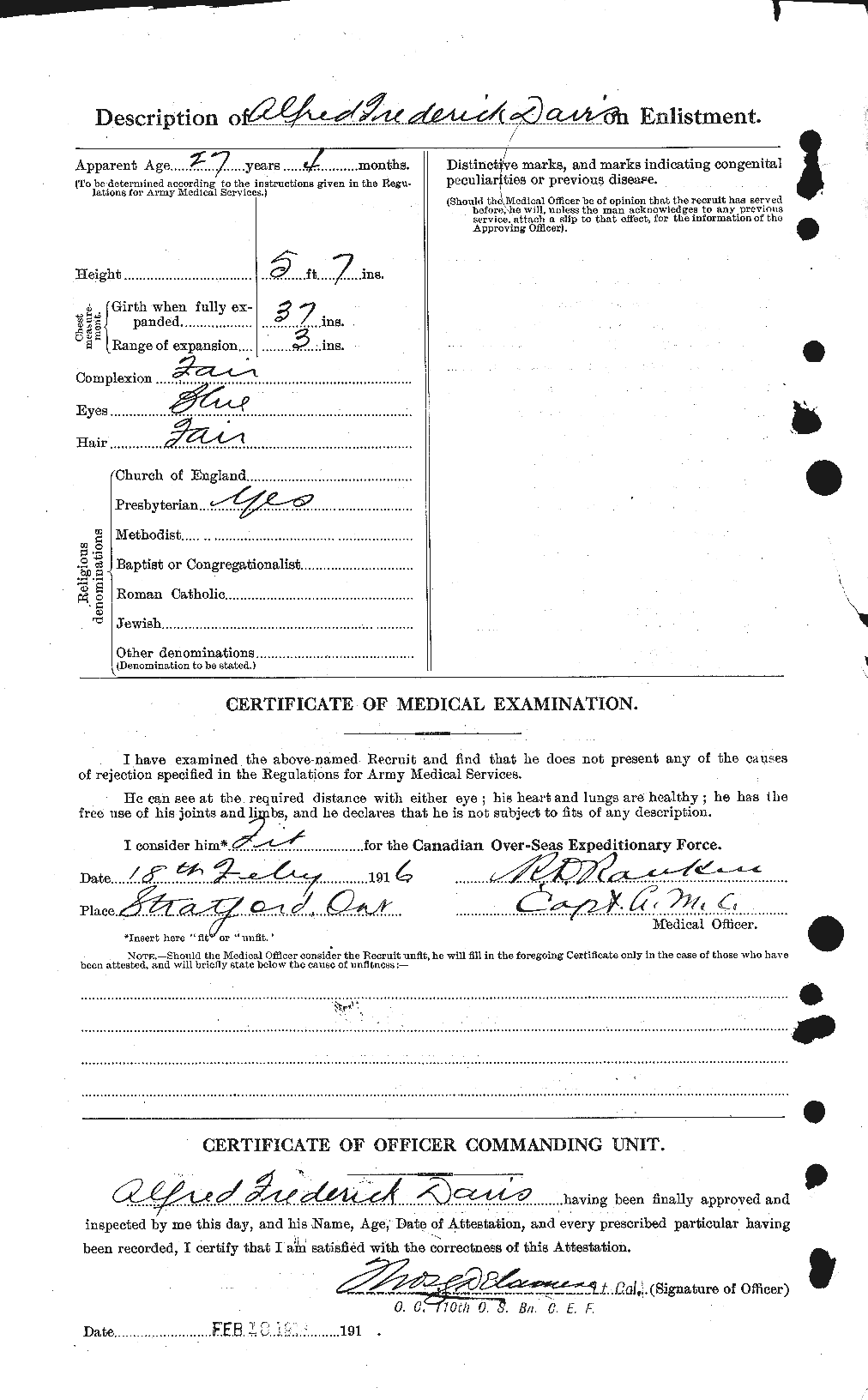 Personnel Records of the First World War - CEF 282632b