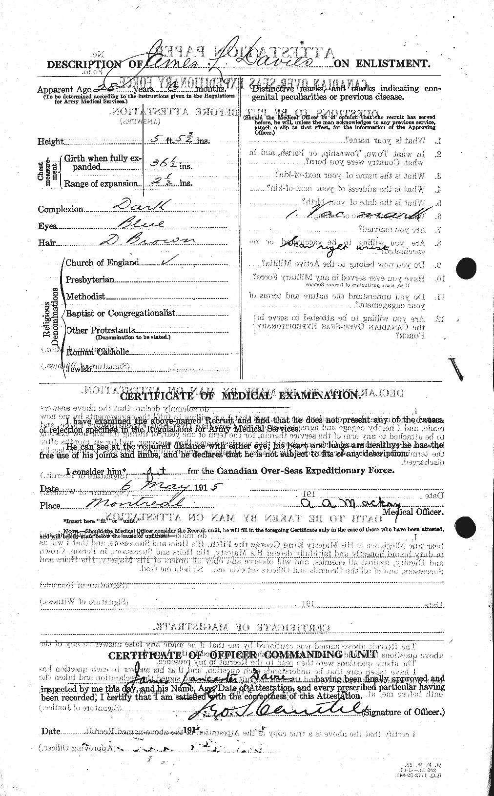 Personnel Records of the First World War - CEF 283283b
